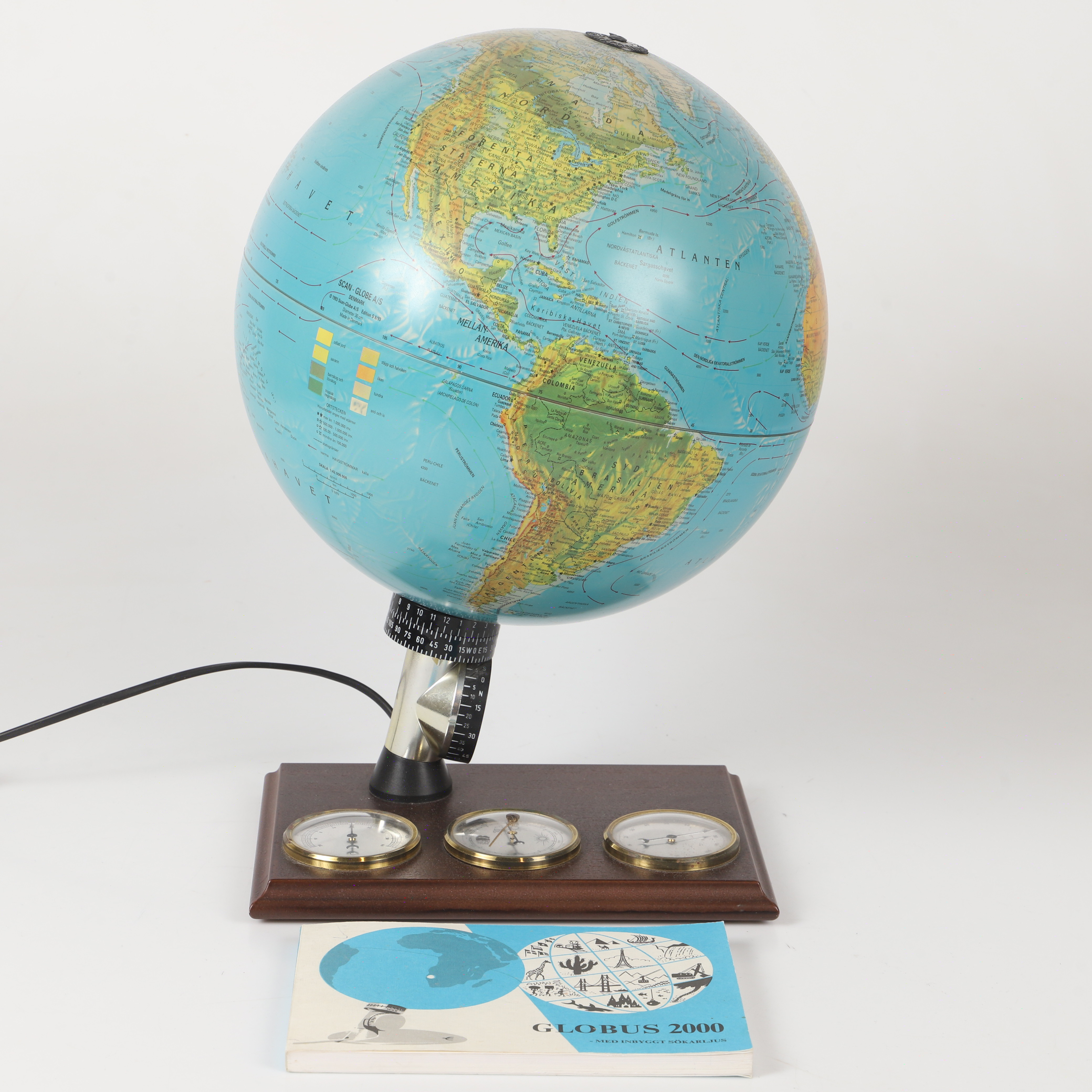 JORDGLOB MED BELYSNING, Scan Globe A/S, Danmark, 1900-tal.