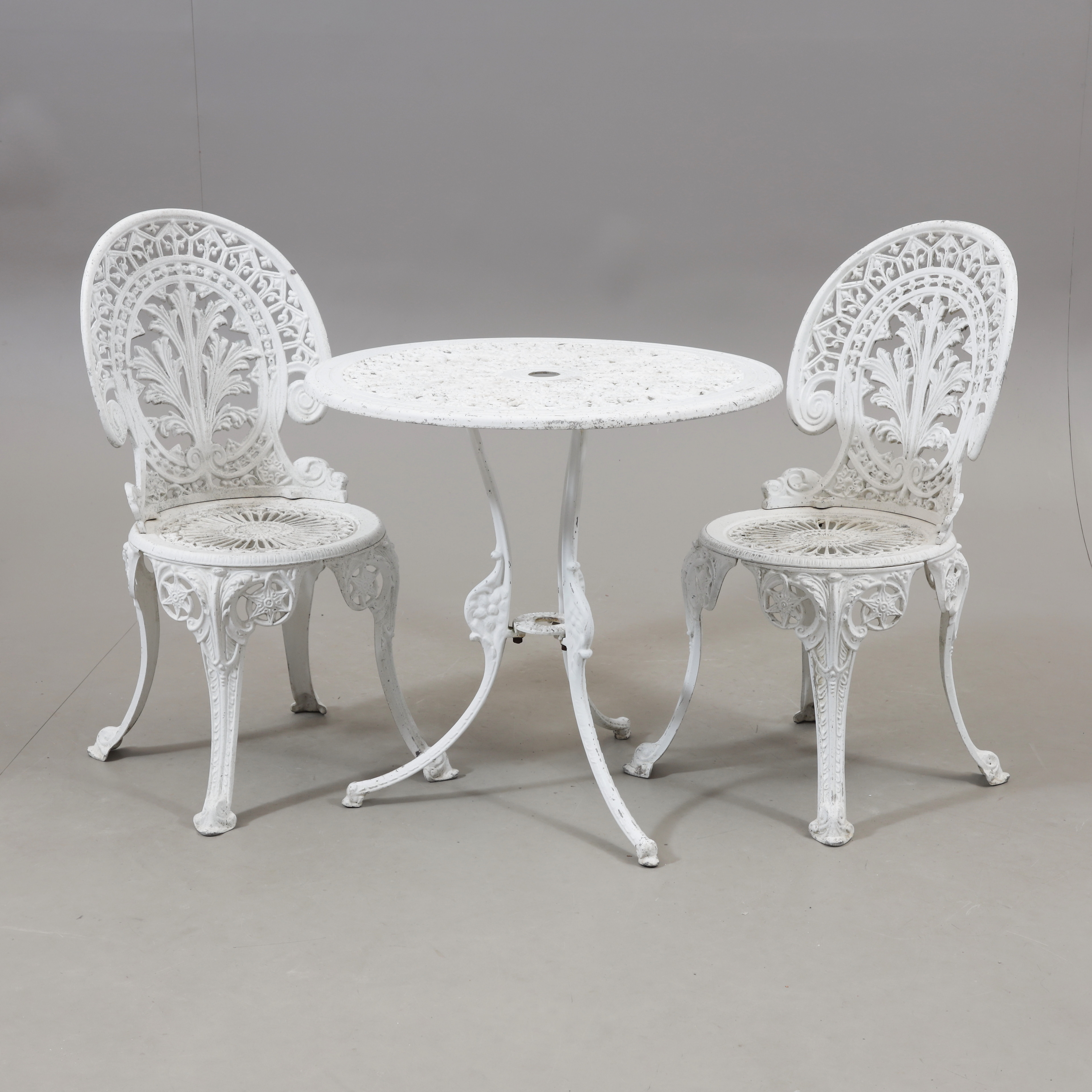 TRÄDGÅRDSMÖBEL, 3 delar, metall, 1900-talets andra hälft.