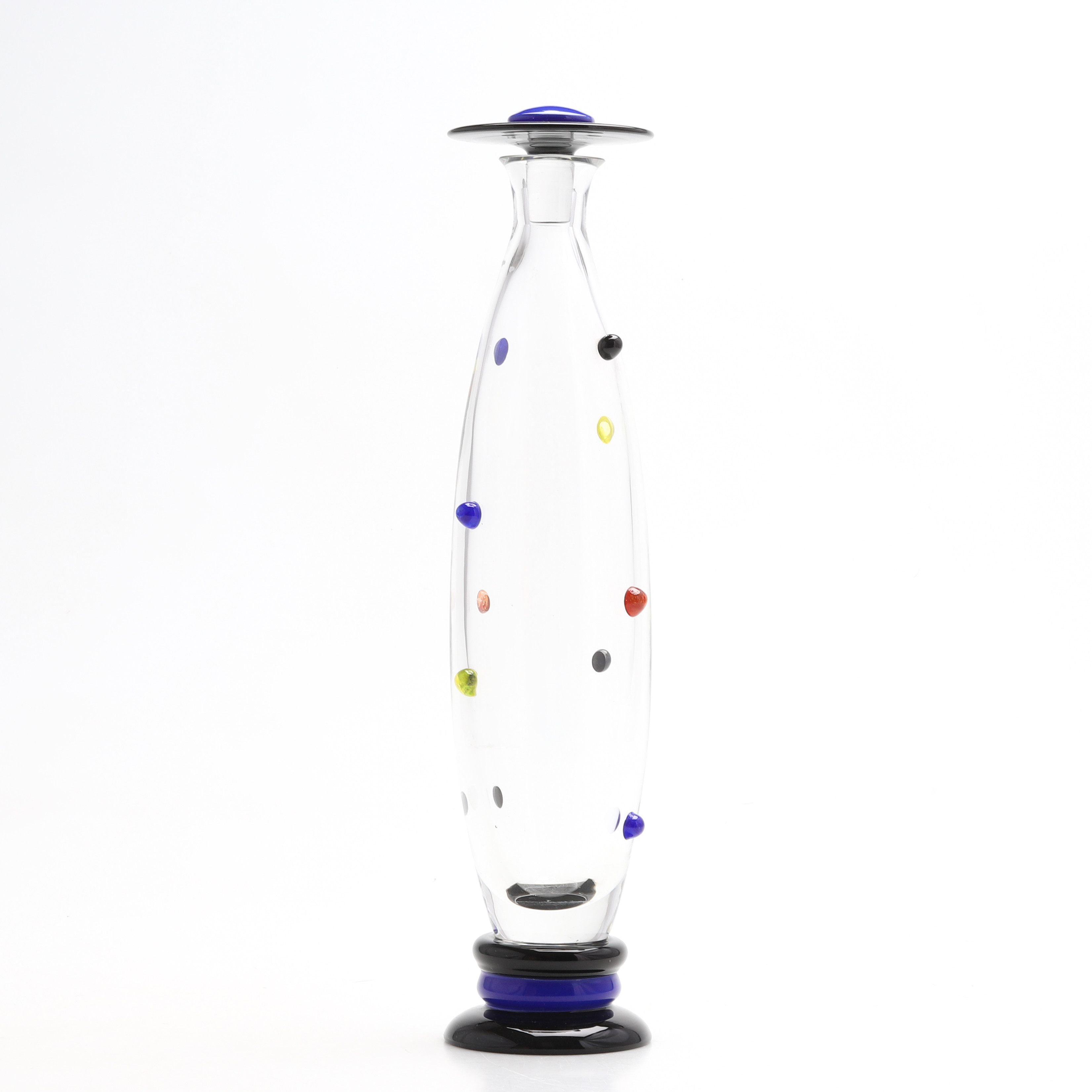 FLACON, glas, Memphis design, Murano, Italien 1900-talets slut.