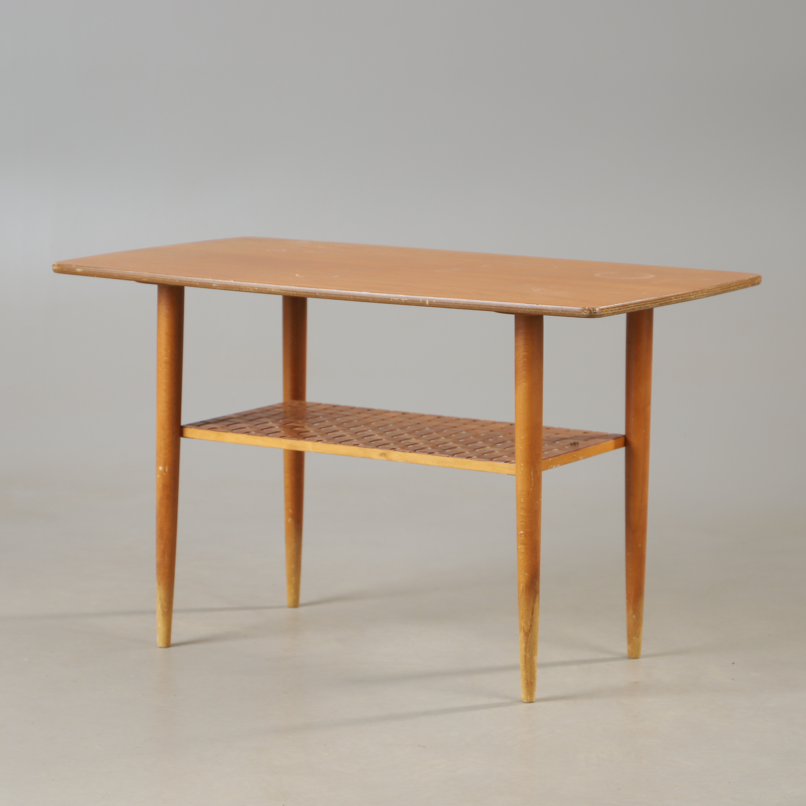 SOFFBORD, teak och bok, 1900-talets mitt.