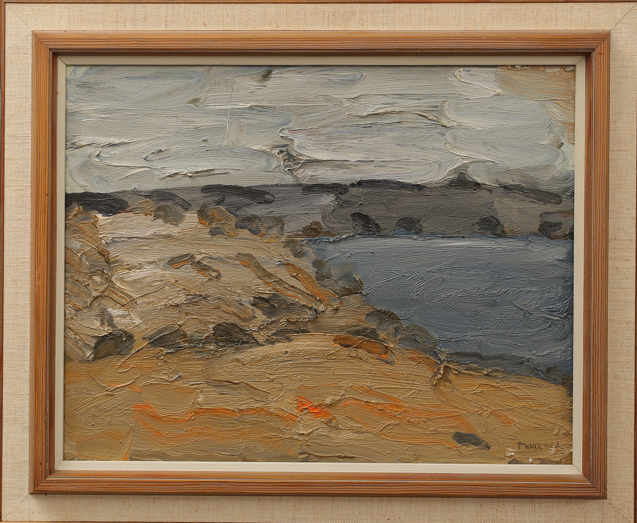 SVEN ERIK MARKHED (1925-1996). Olja på duk, kustlandskap, signerad Markhed.