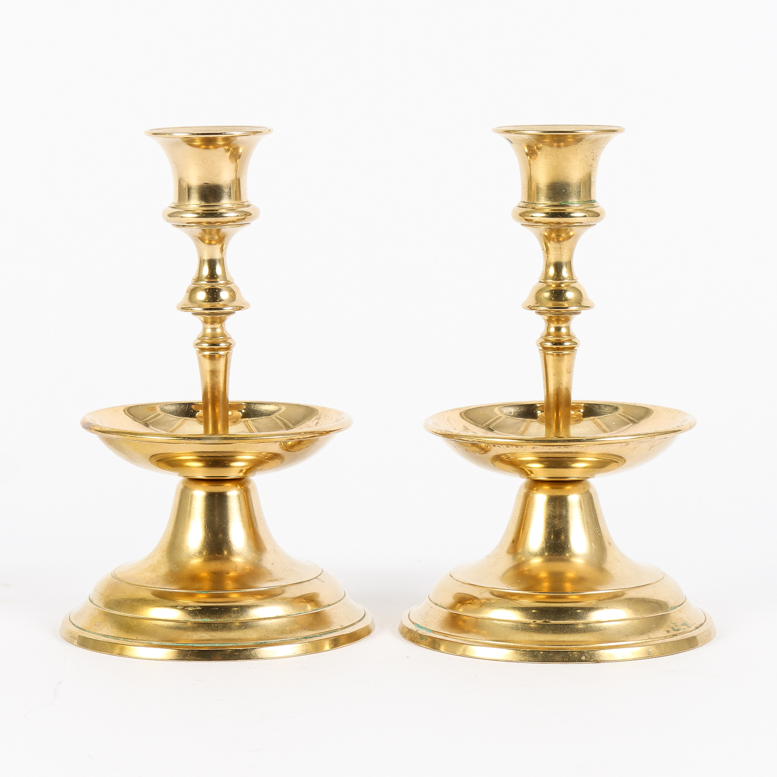 LJUSSTAKAR paret, mässing, Carl Keijser Västerås.