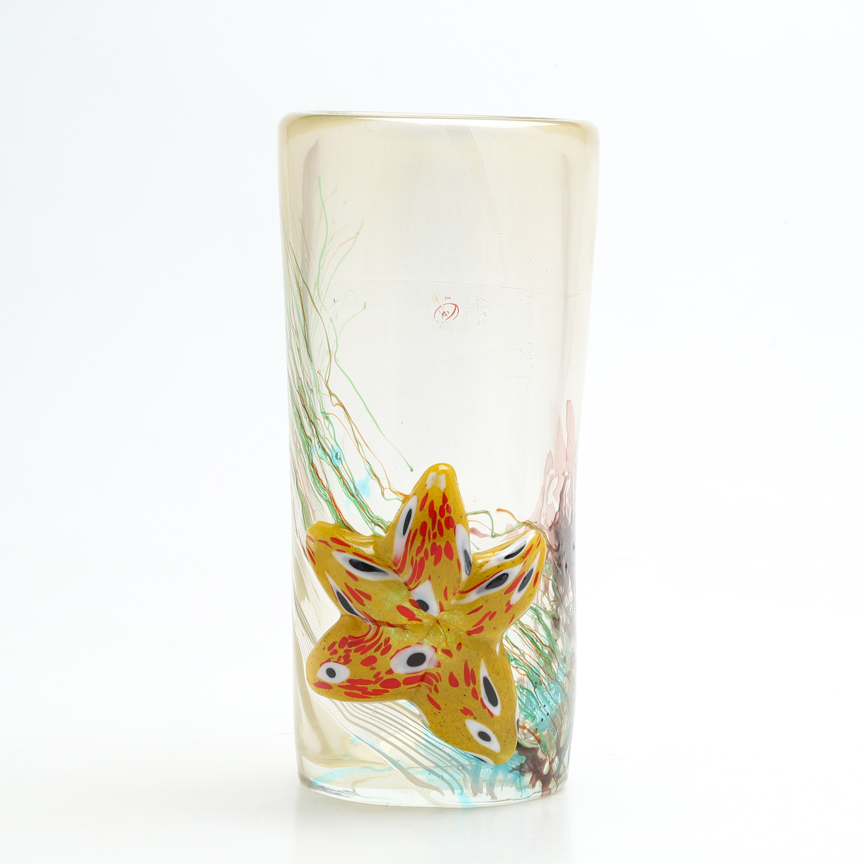 VAS, glas, Murano, signerad och etikettmärkt.