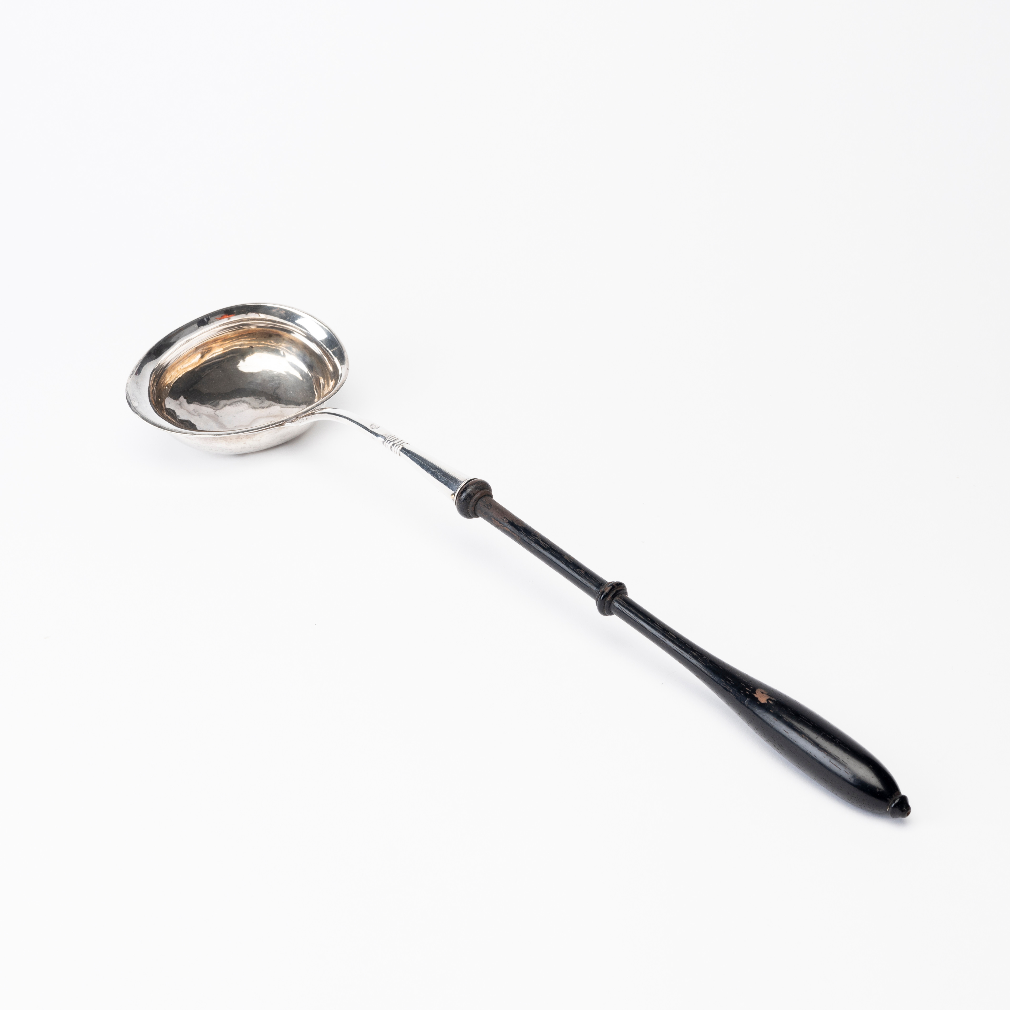 SOPPSLEV, silver, träskaft, 1813.