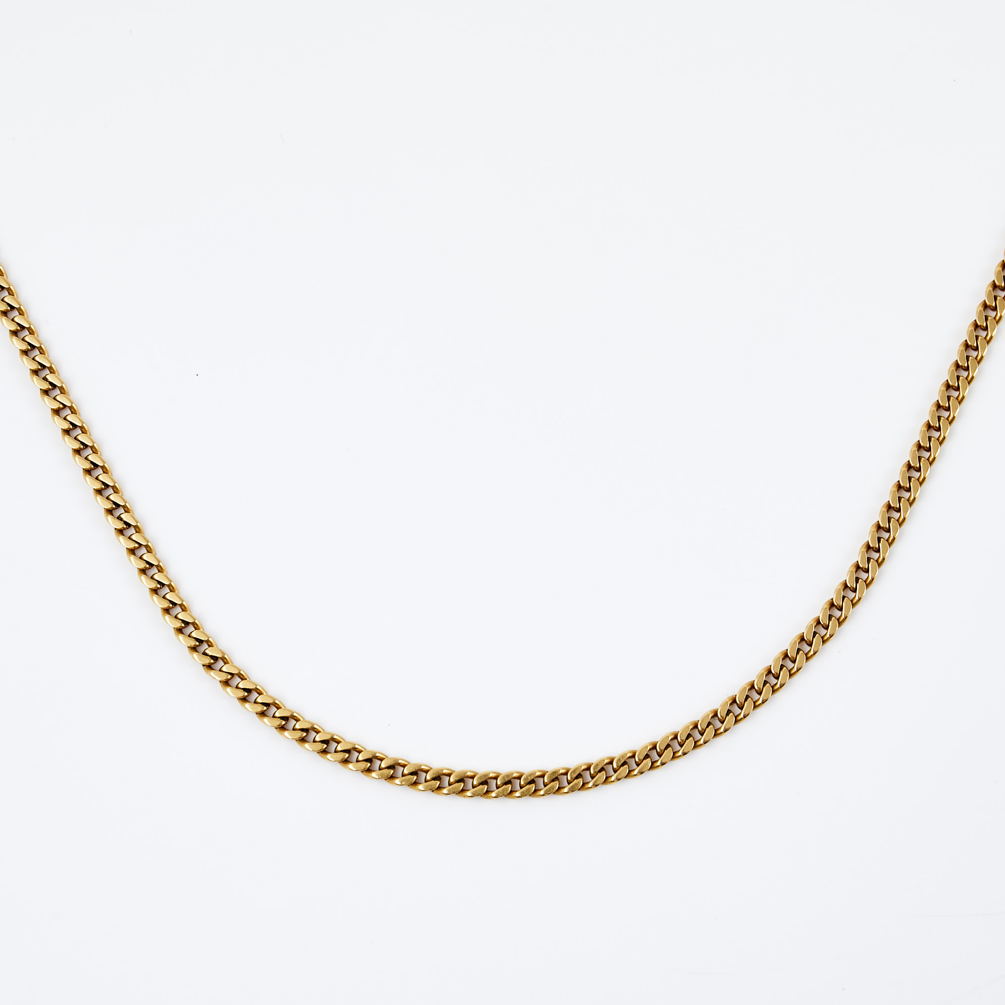 HALSBAND, 18 k guld, pansarlänk.