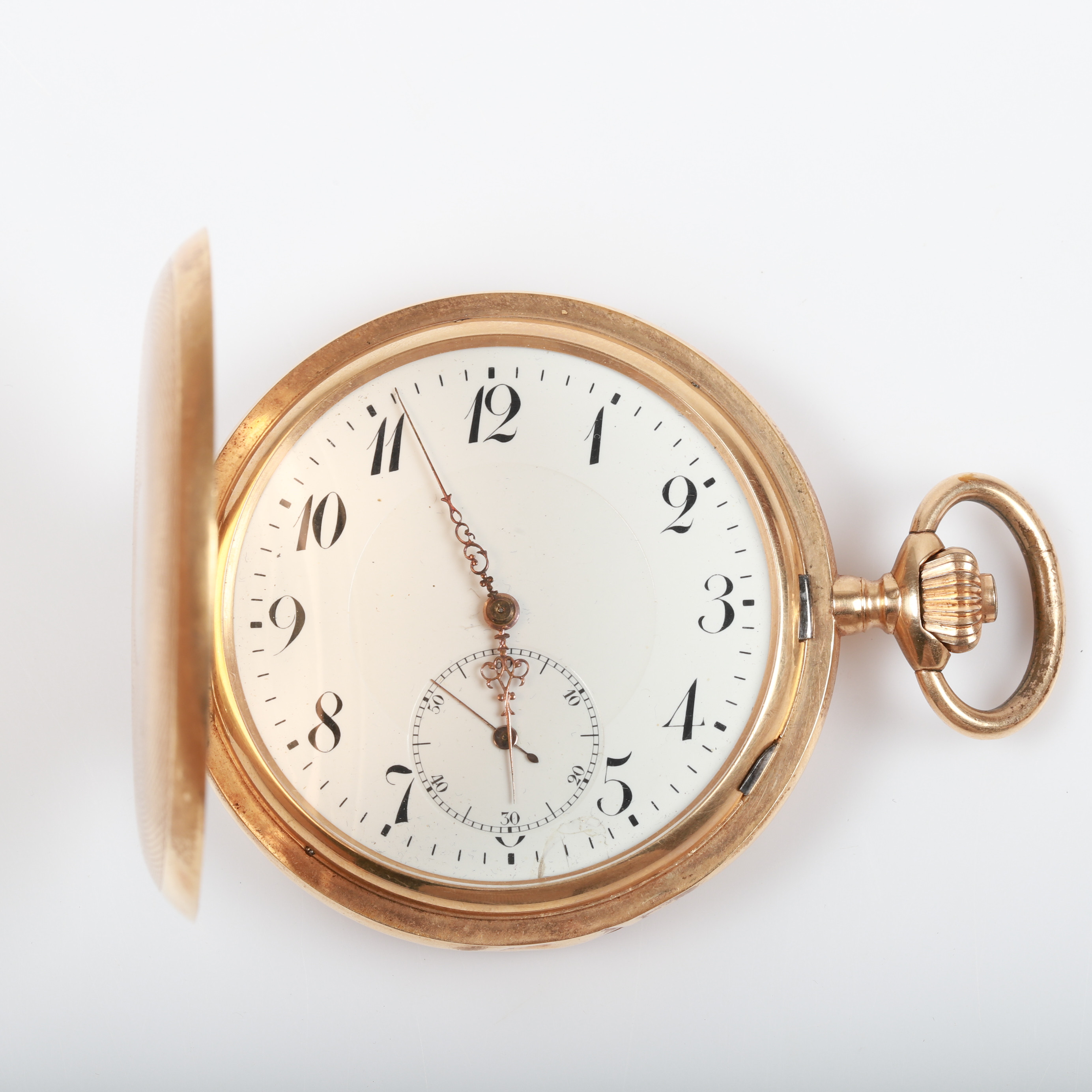 FICKUR, savonett, Ancre, 14 K guld.