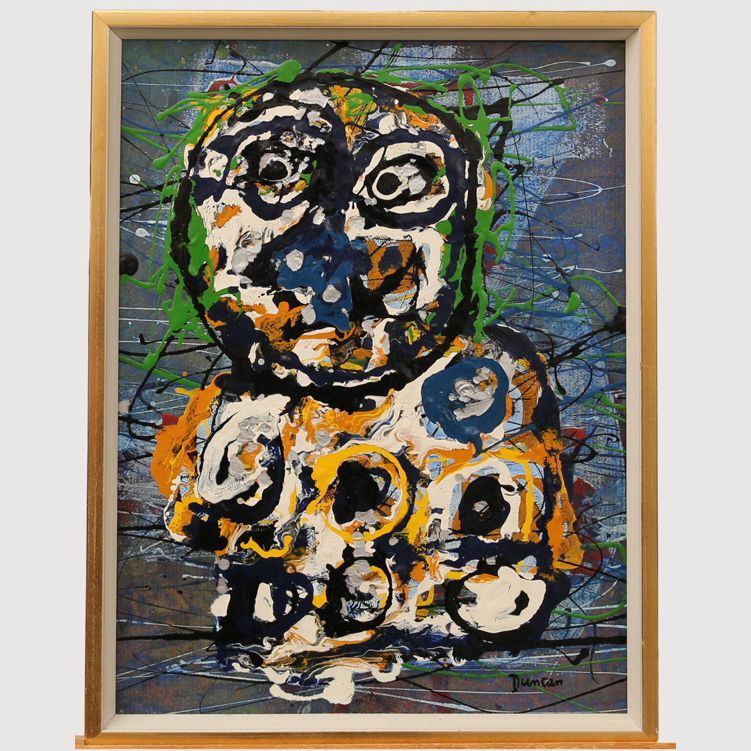 JOSEPH DUNCAN. Olja på duk, "Silent Witness" signerad Duncan, daterad A Tergo Paris 1968.