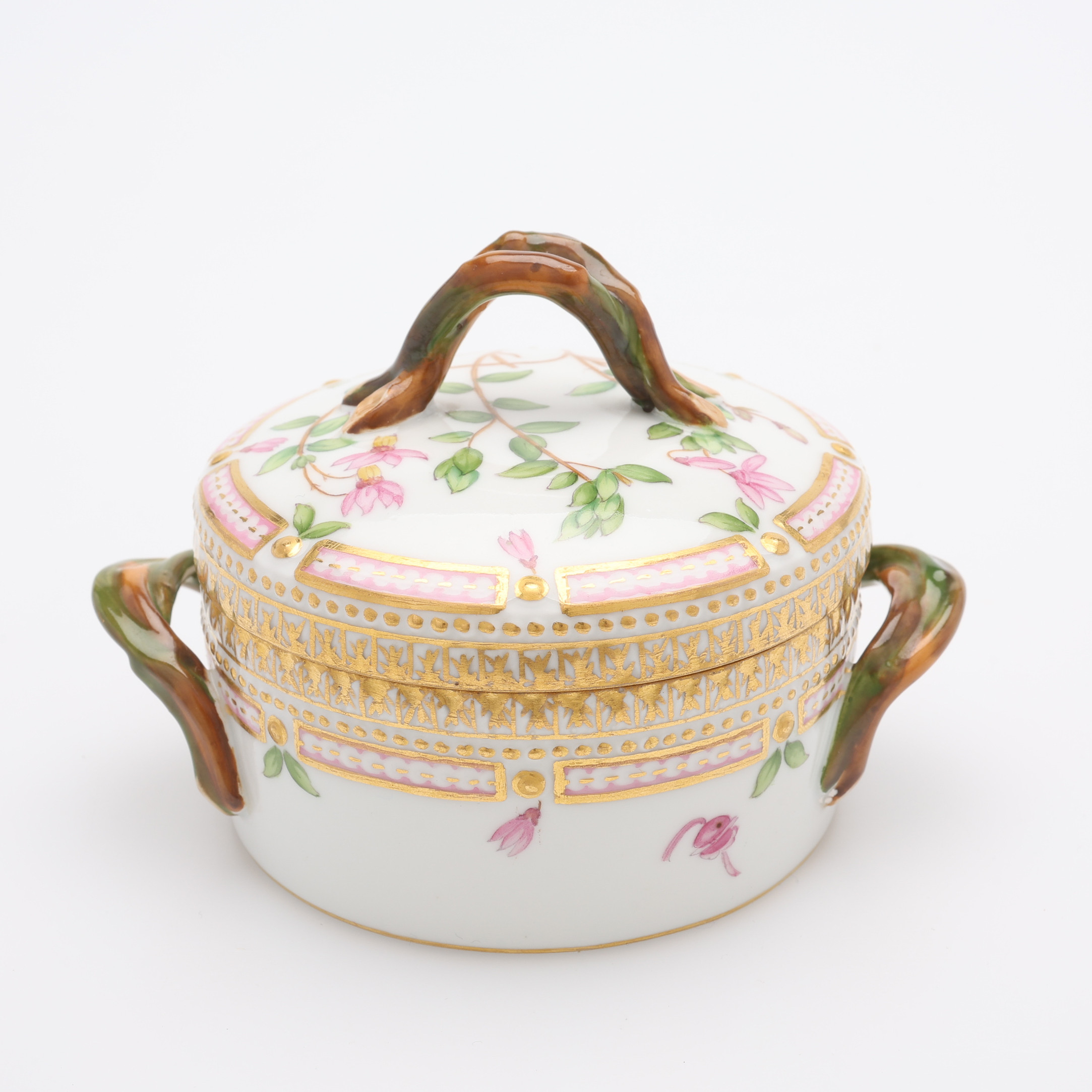 SOCKERSKÅL, PORSLIN, FLORA DANICA, MODELLNUMMER 3502, ROYAL COPENHAGEN, DANMARK, 1963.