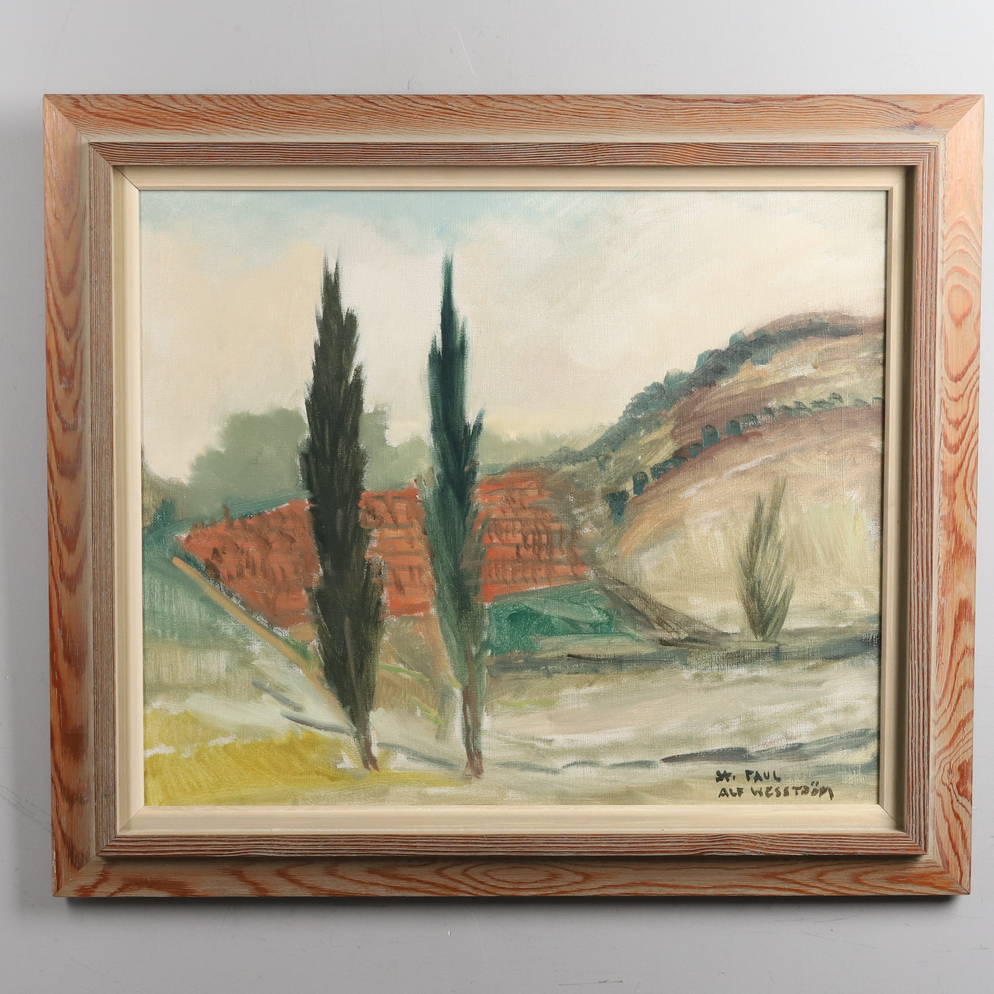 ALF WESSTRÖM (1915-1982), Olja på duk, "St. Paul", signerad.