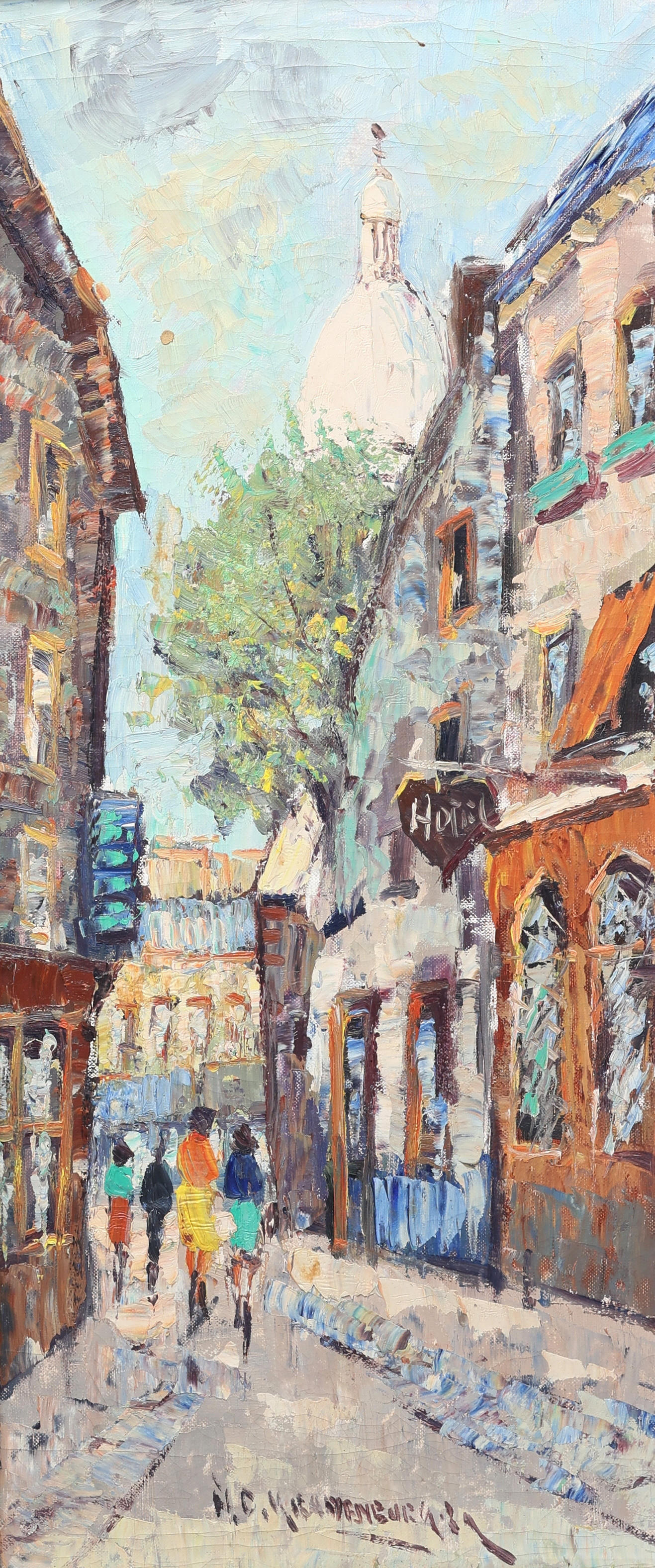 HENDRIK CORNELIS KRANENBURG. Olja på duk, signerad.