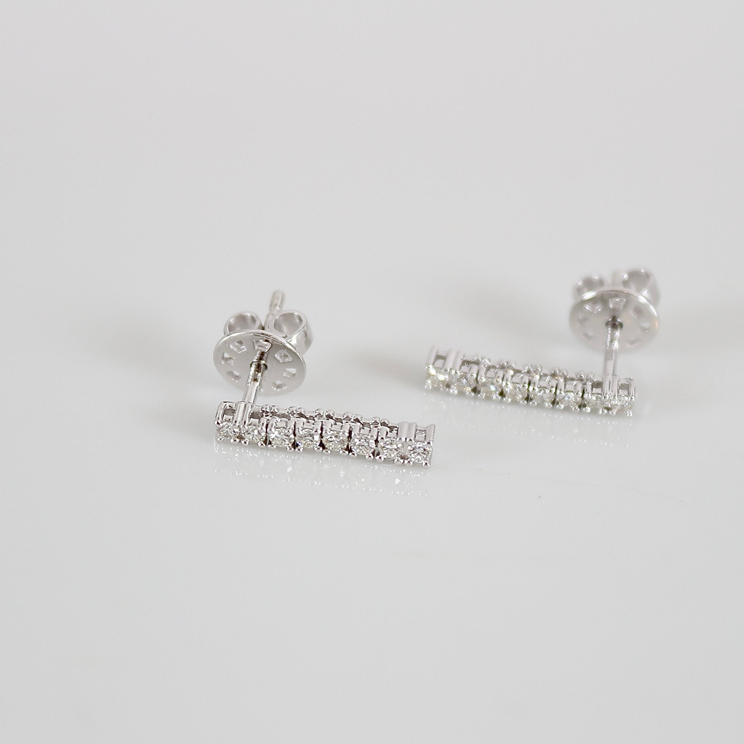 DIAMANTÖRHÄNGEN, ett par, 0,28ct, vitguld 18K.