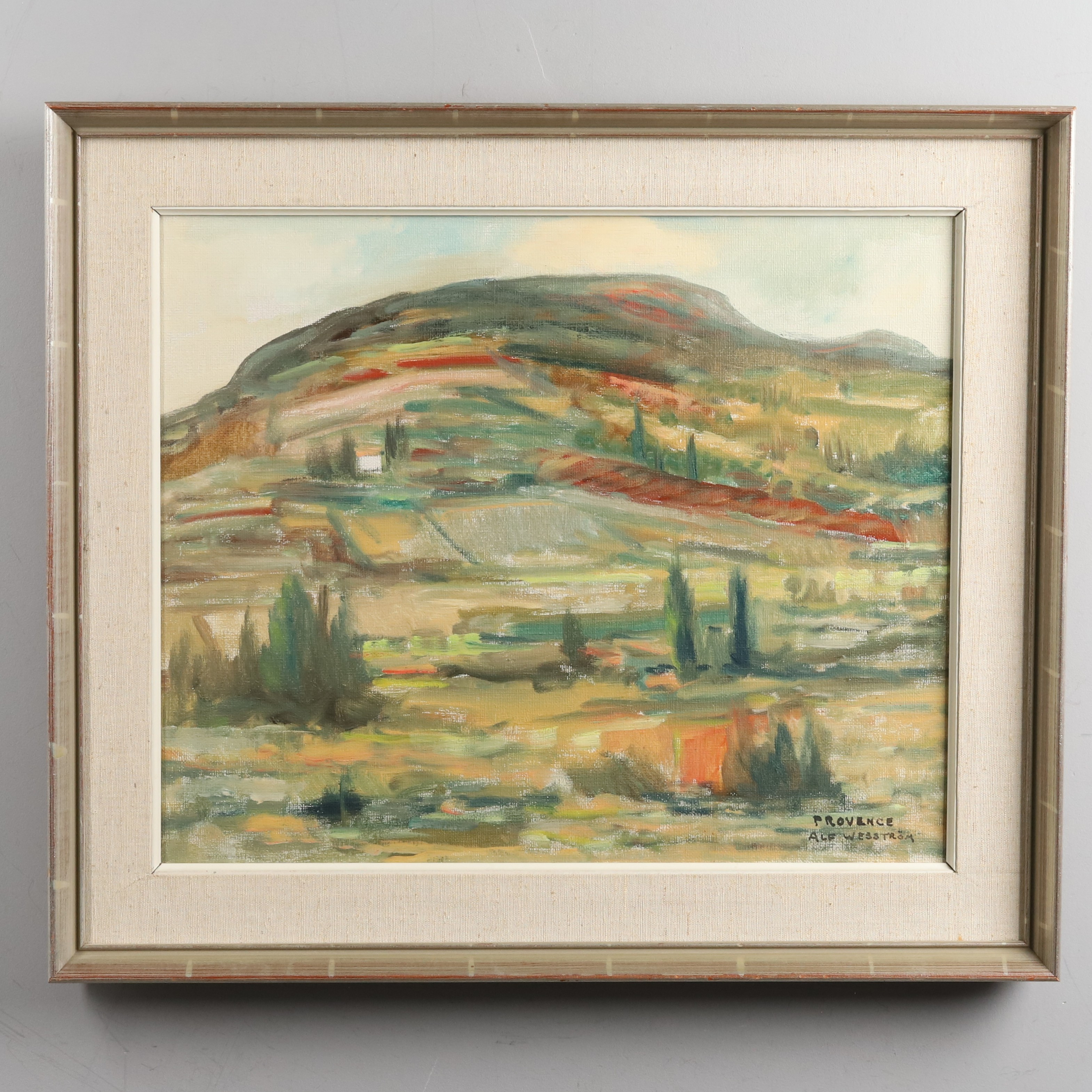 ALF WESSTRÖM (1915-1982), Olja på duk, "Provence", signerad.