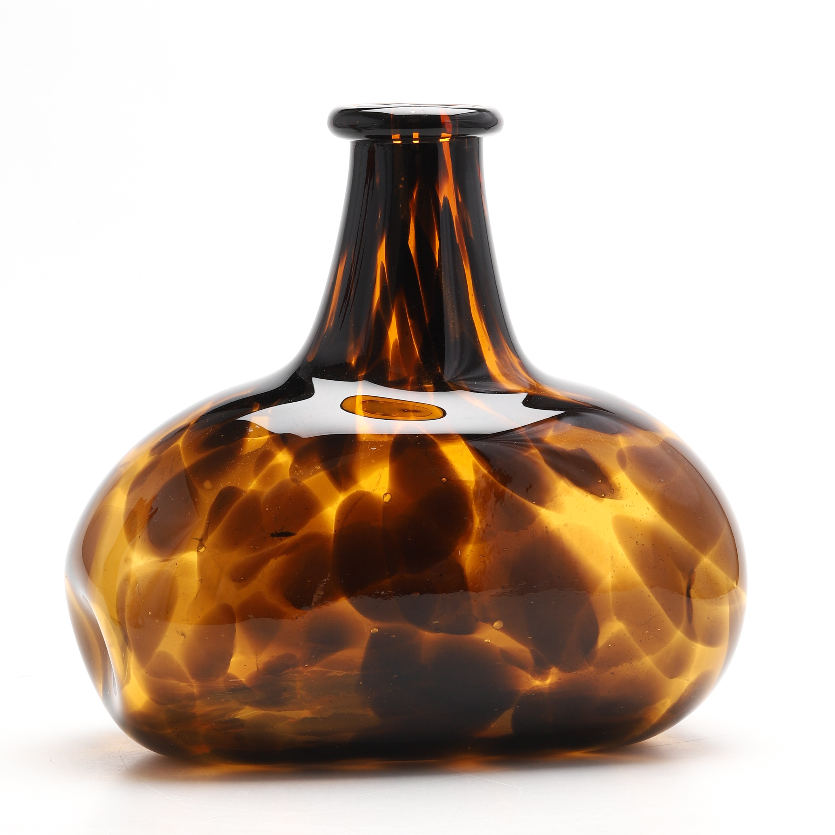 BAROVIER & TOSO. TILLSKRIVEN. VAS/FLASKA, glas, Murano, Italien 1900-talets andra hälft.