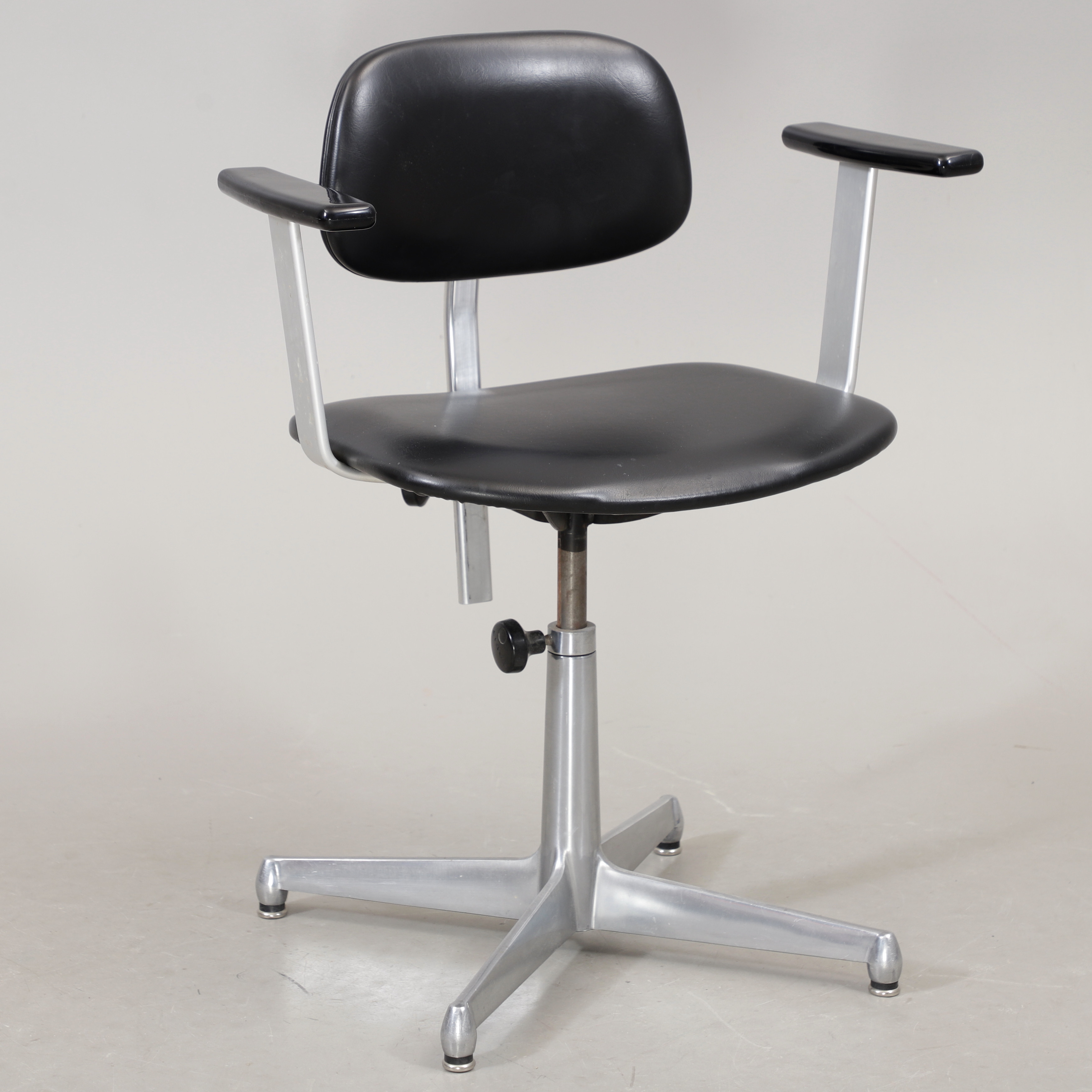 KONTORSSTOL, snurrmodell, metall/konstläder, Facit, 1970/80-tal.