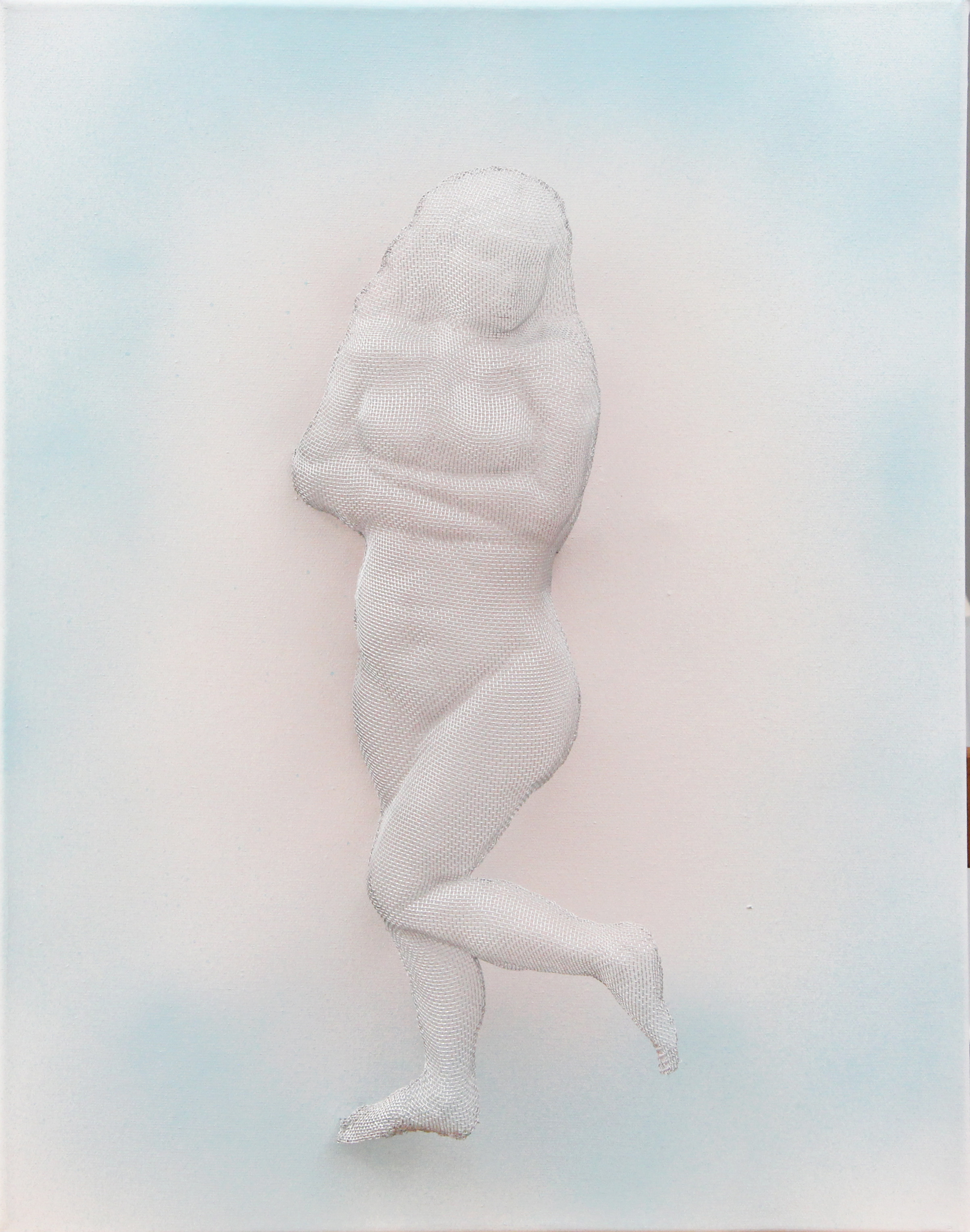 KIA BERGQUIST. VÄGGRELIEF "On a sunny day, waiting" signerad, 2022.