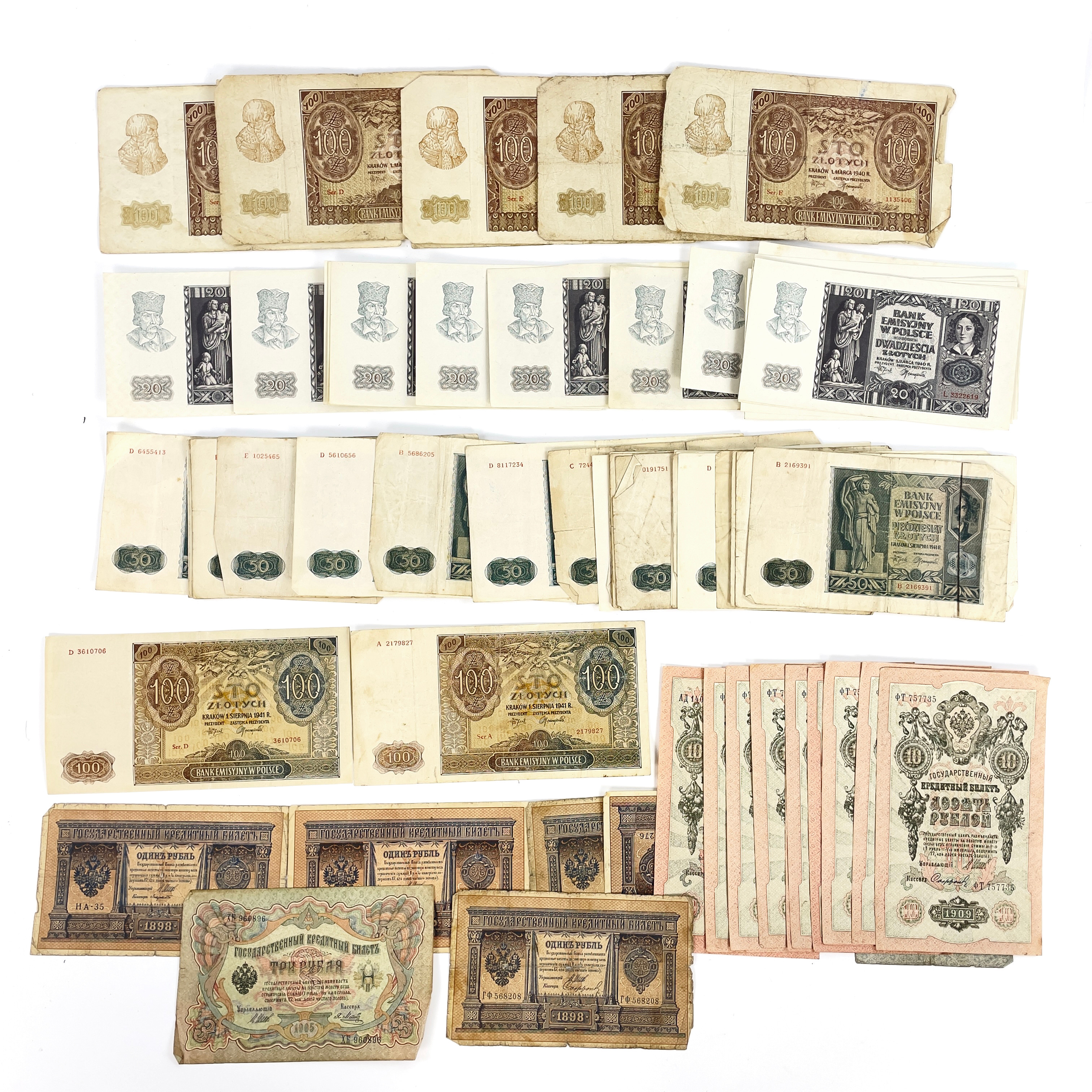 PARTI SEDLAR, 1800/1900-tal. Tsarryssland, Polen.