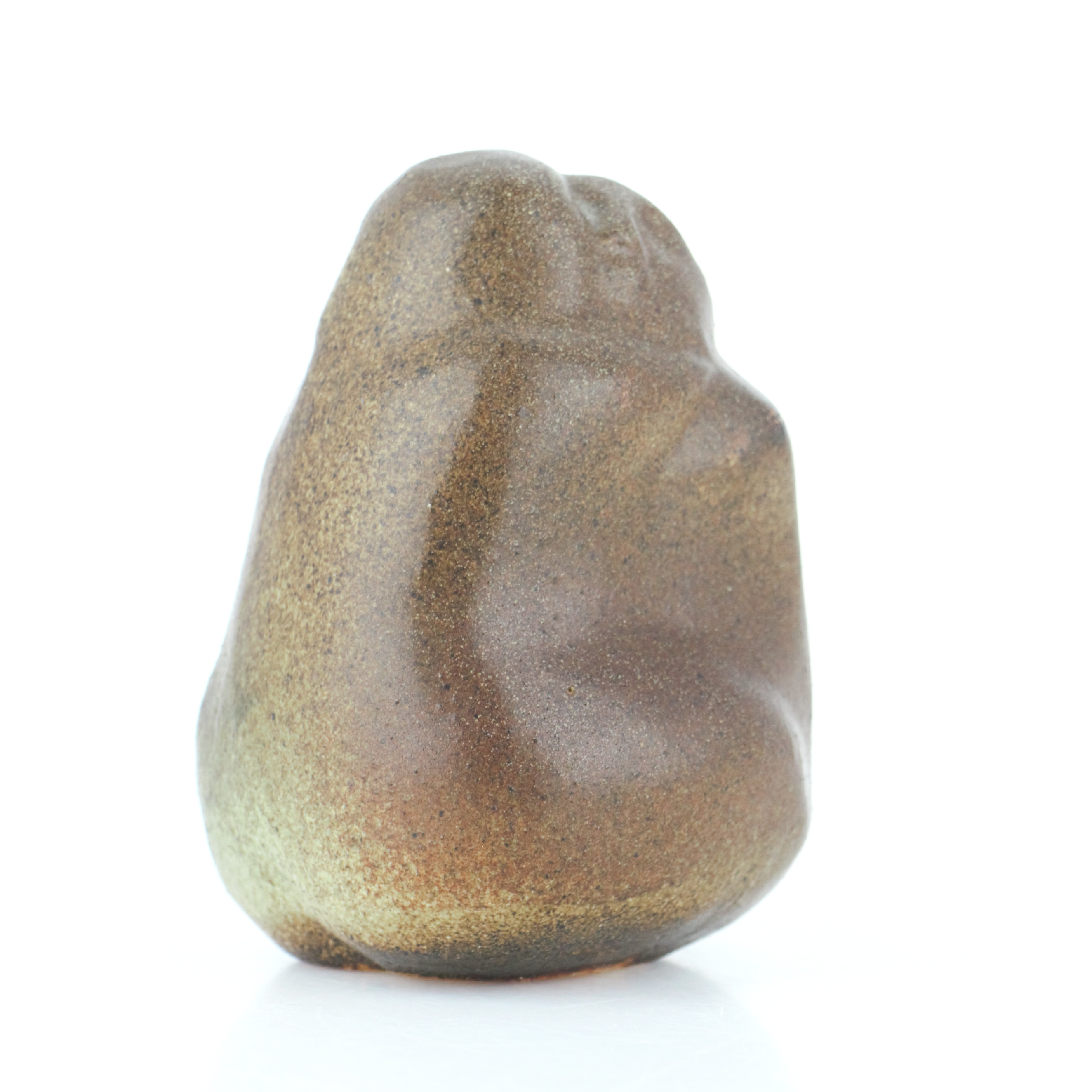 ÅKE HOLM. Skulptur, omfamning, glaserat stengods, signerad.