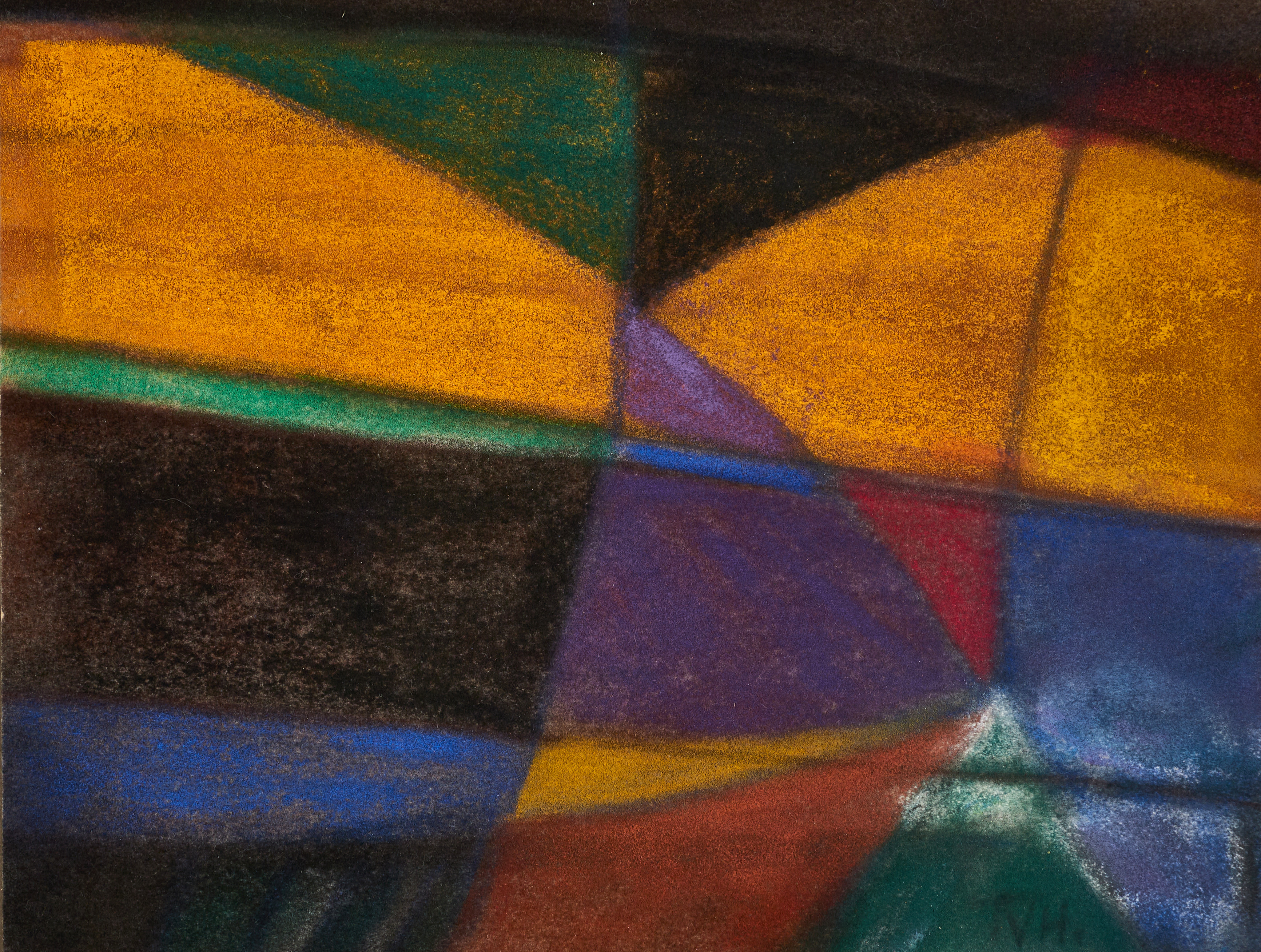 TORA VEGA HOLMSTRÖM (1880-1967). Komposition, monogramsignerad TVH, pastell.