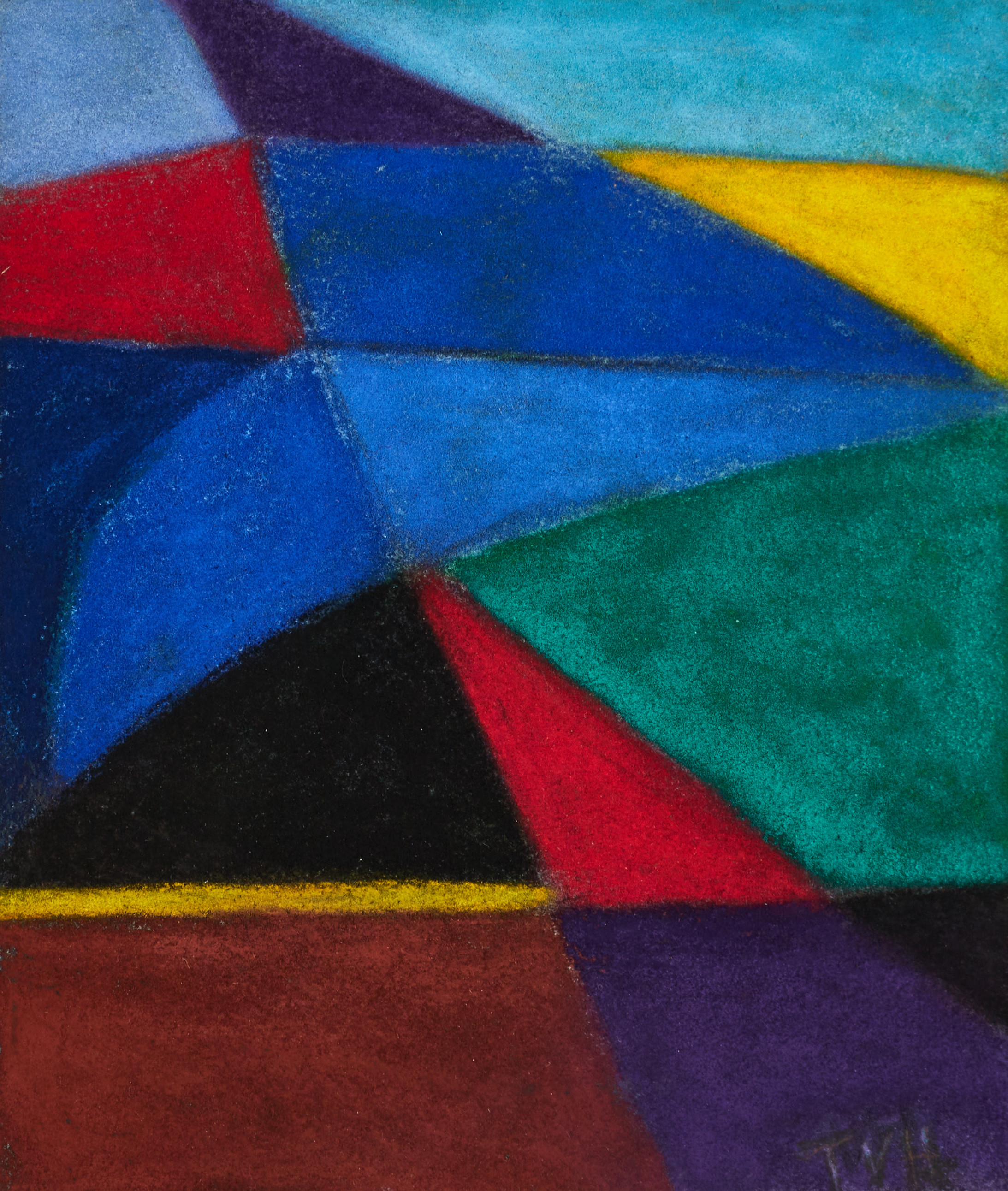 TORA VEGA HOLMSTRÖM (1880-1967). Komposition, monogramsignerad TVH, pastell.