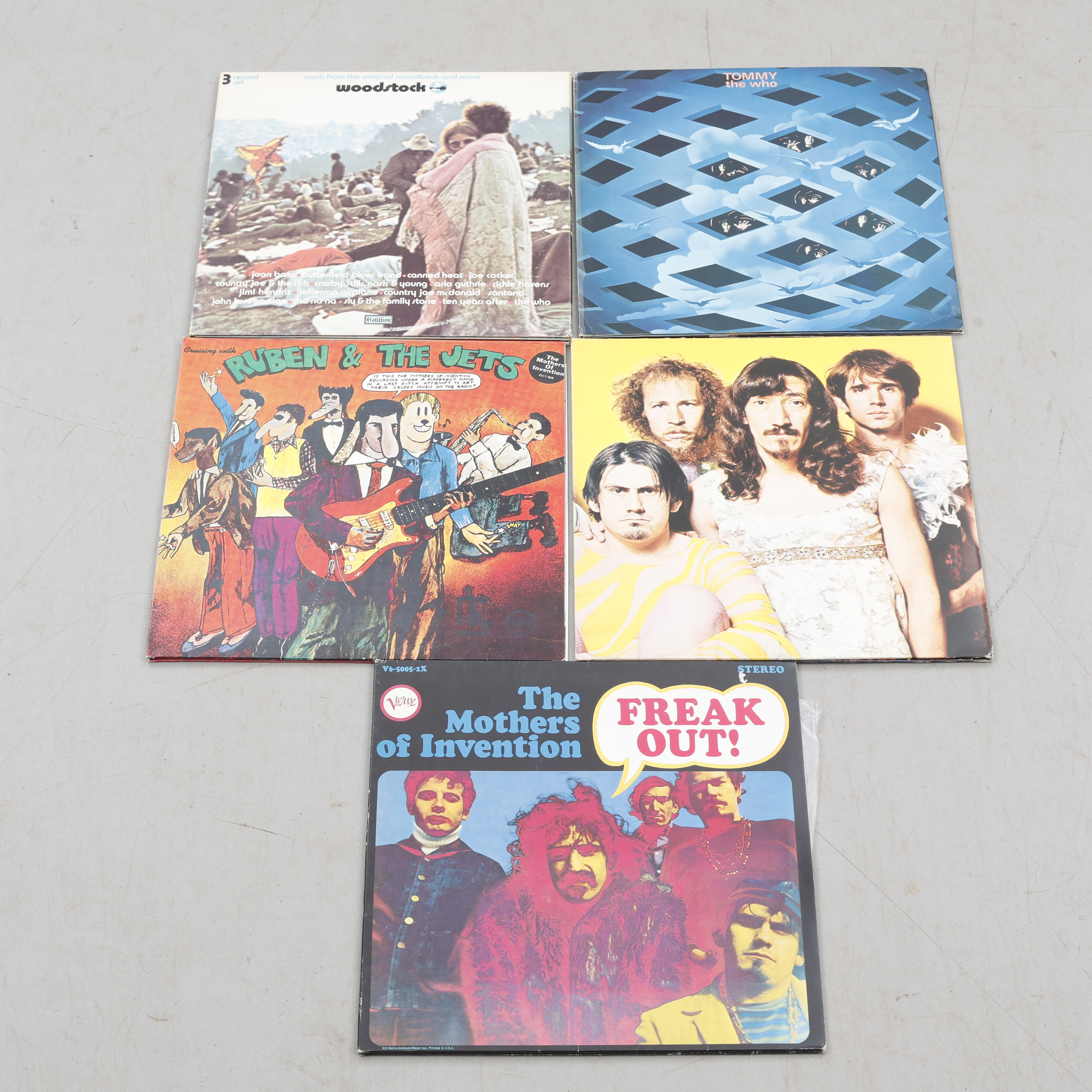 VINYLSKIVOR, 5 stycken, album, blandade artister.