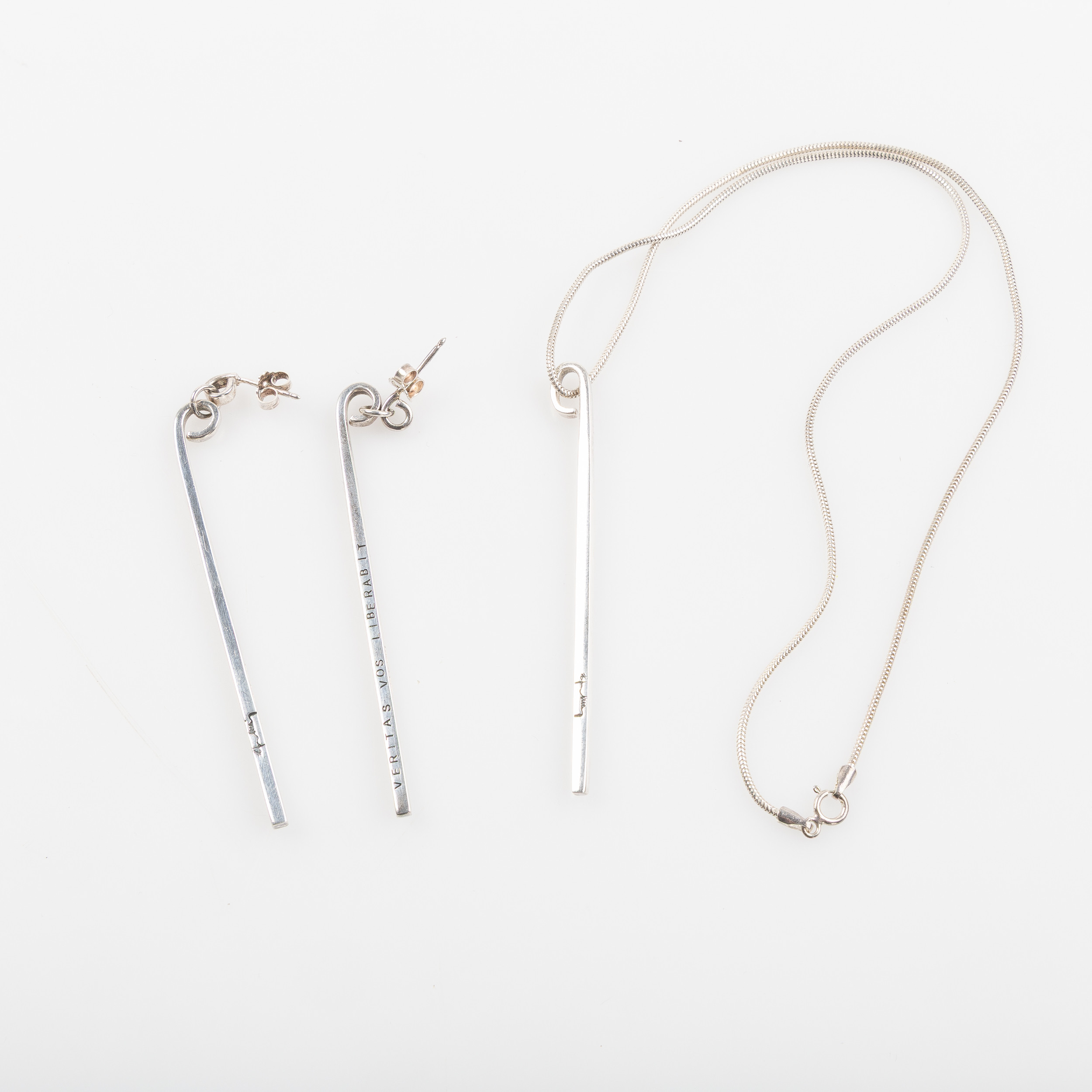 EFVA ATTLING, Veritas Vos Liberabit, sterling silver, 2 dlr.