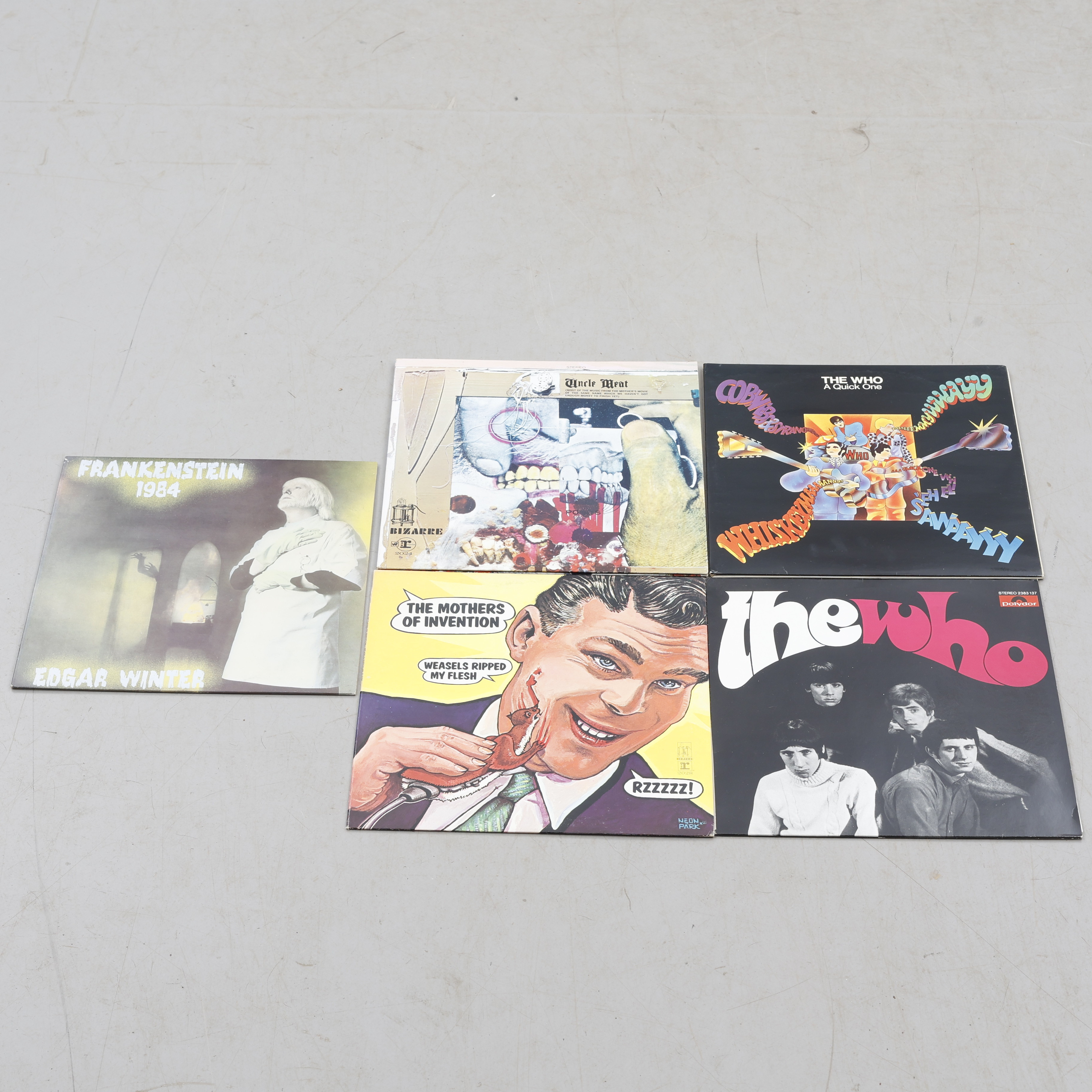 VINYLSKIVOR, 5 stycken, blandade artister.