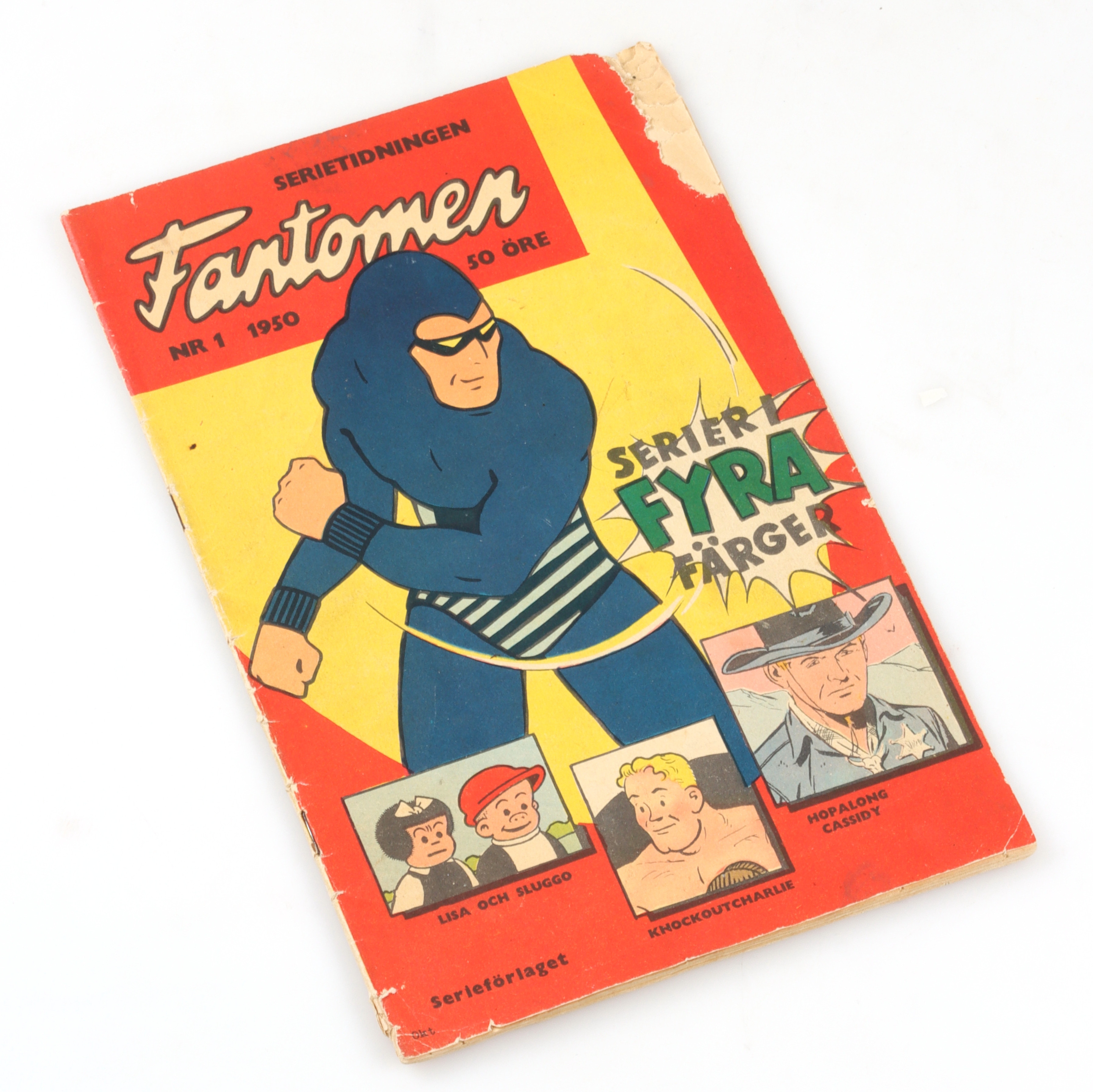 SERIETIDNING, Fantomen, nr 1, 1950.