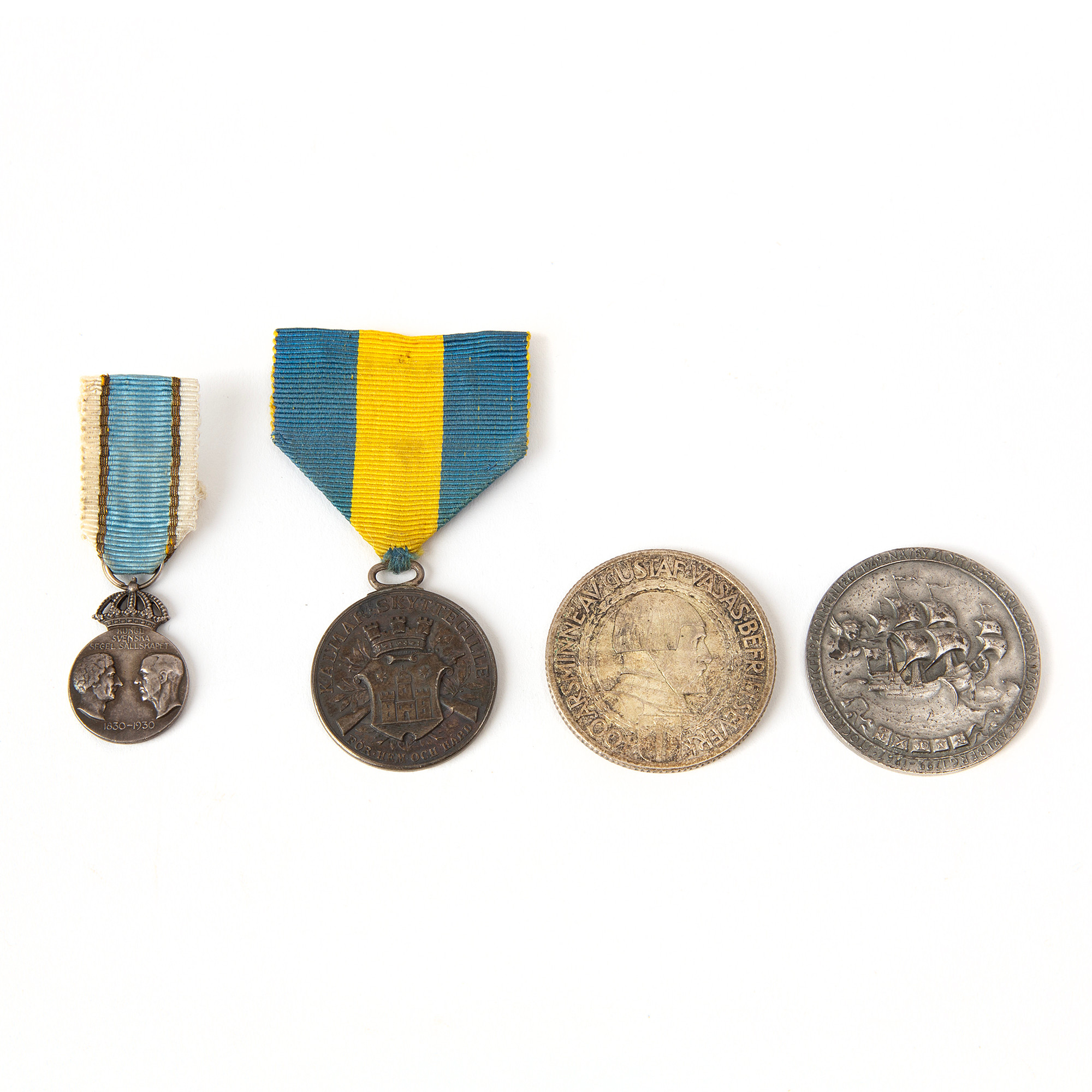 MYNT/MEDALJER/ORDNAR. Fyra st, silver.