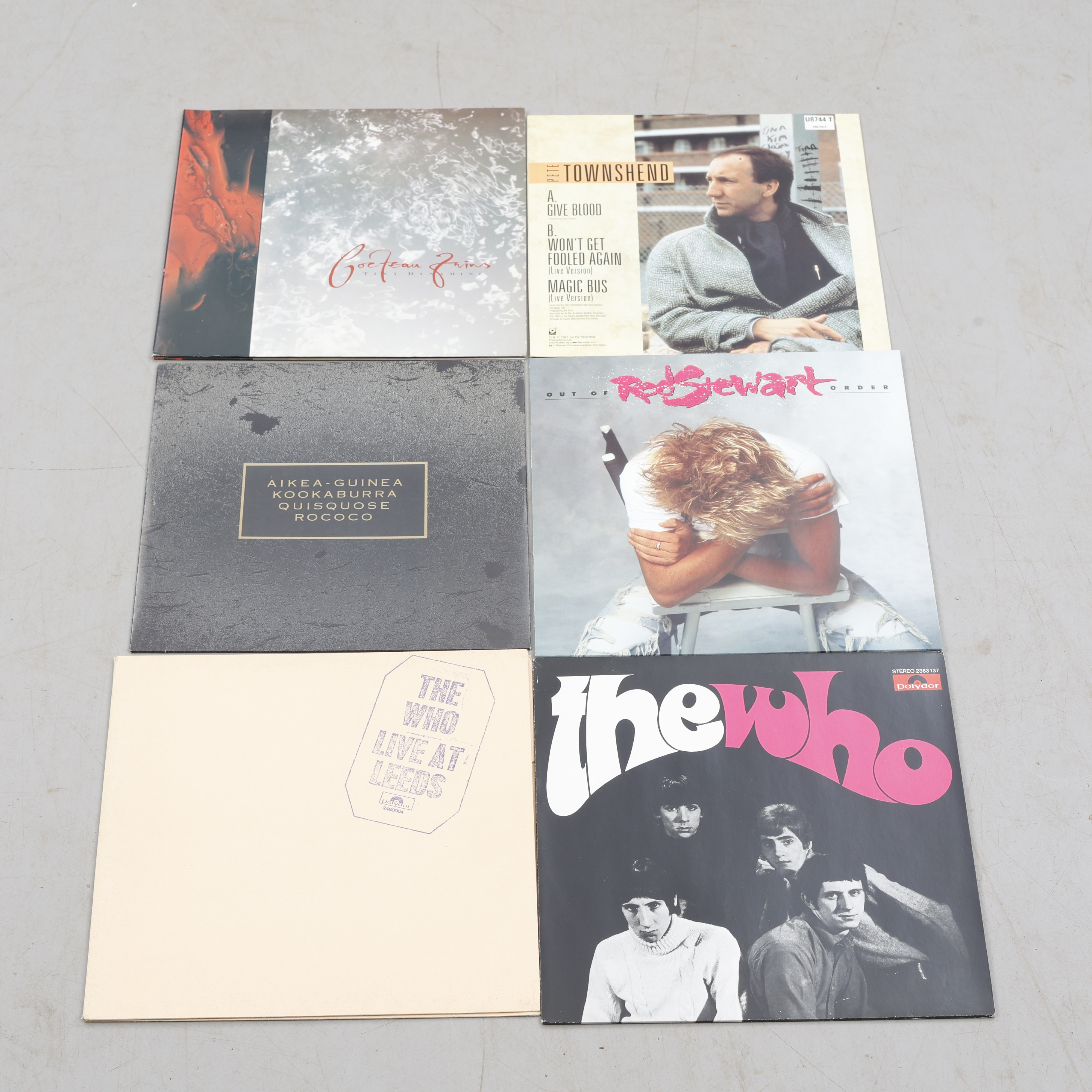 VINYLSKIVOR, 6 stycken, blandade artister.