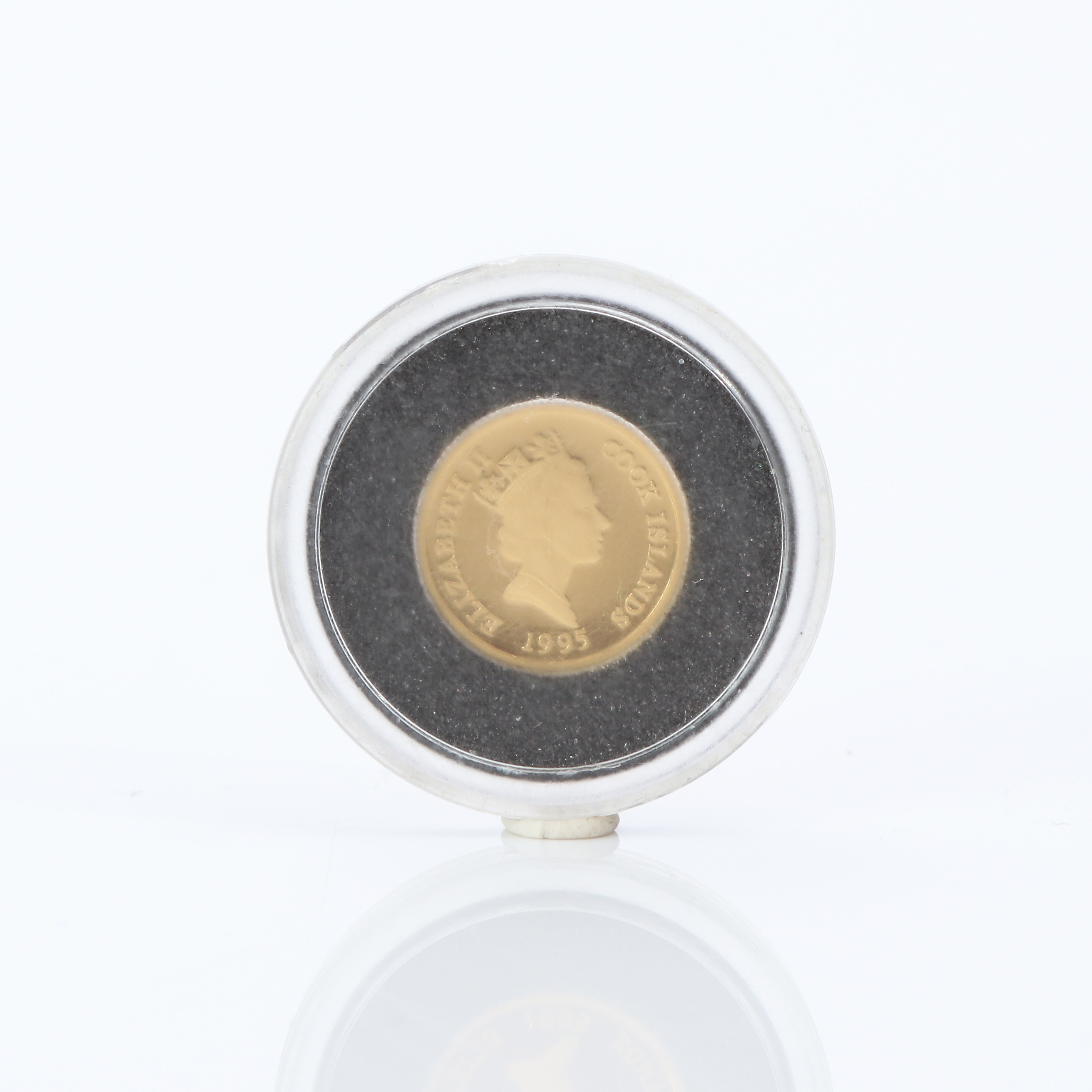 GULDMYNT. 1,24 gram finguld 999/1000. 20 Dollar, Cook Islands, 1995.