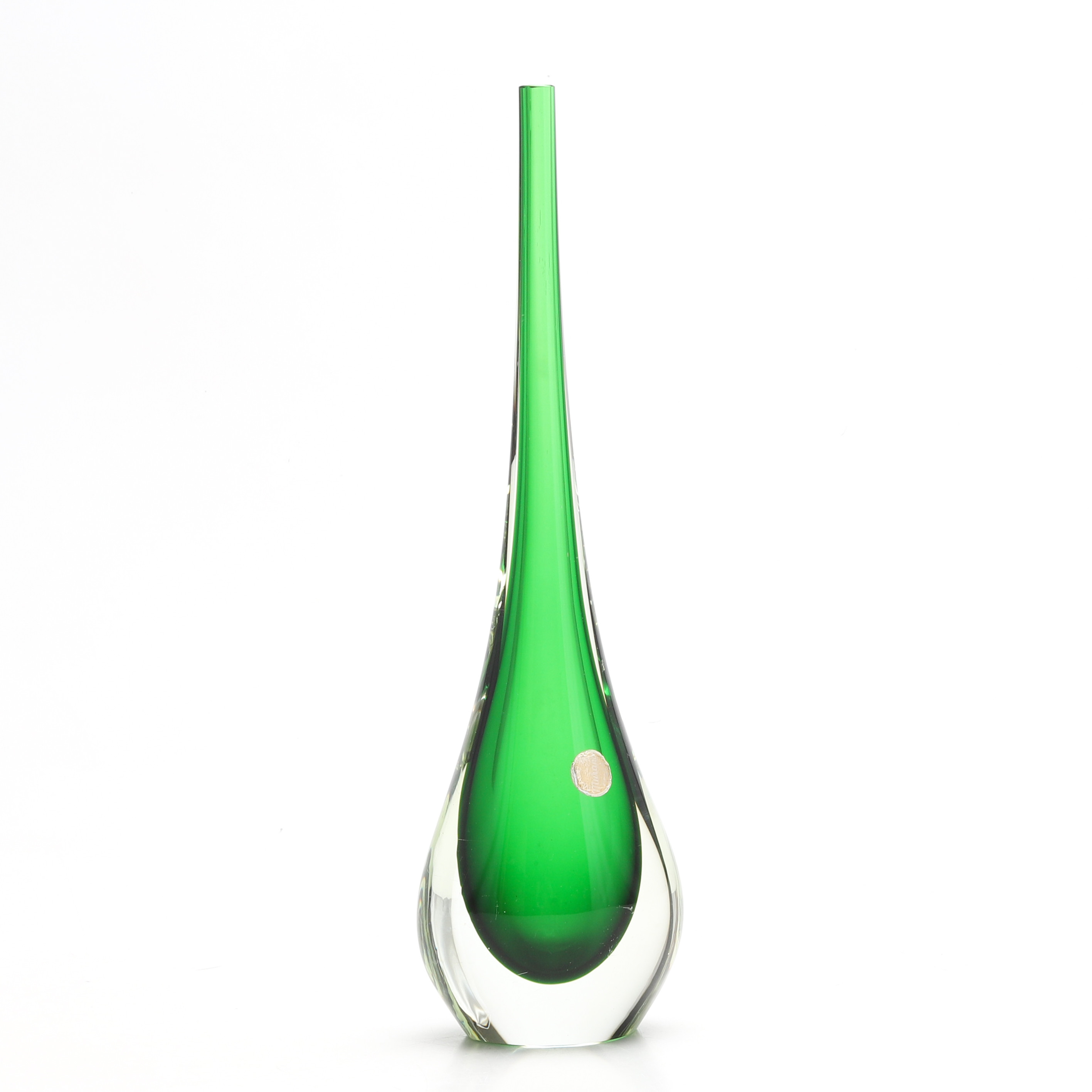 VAS, glas, Murano, Italien 1900-talets mitt, etikettmärkt.