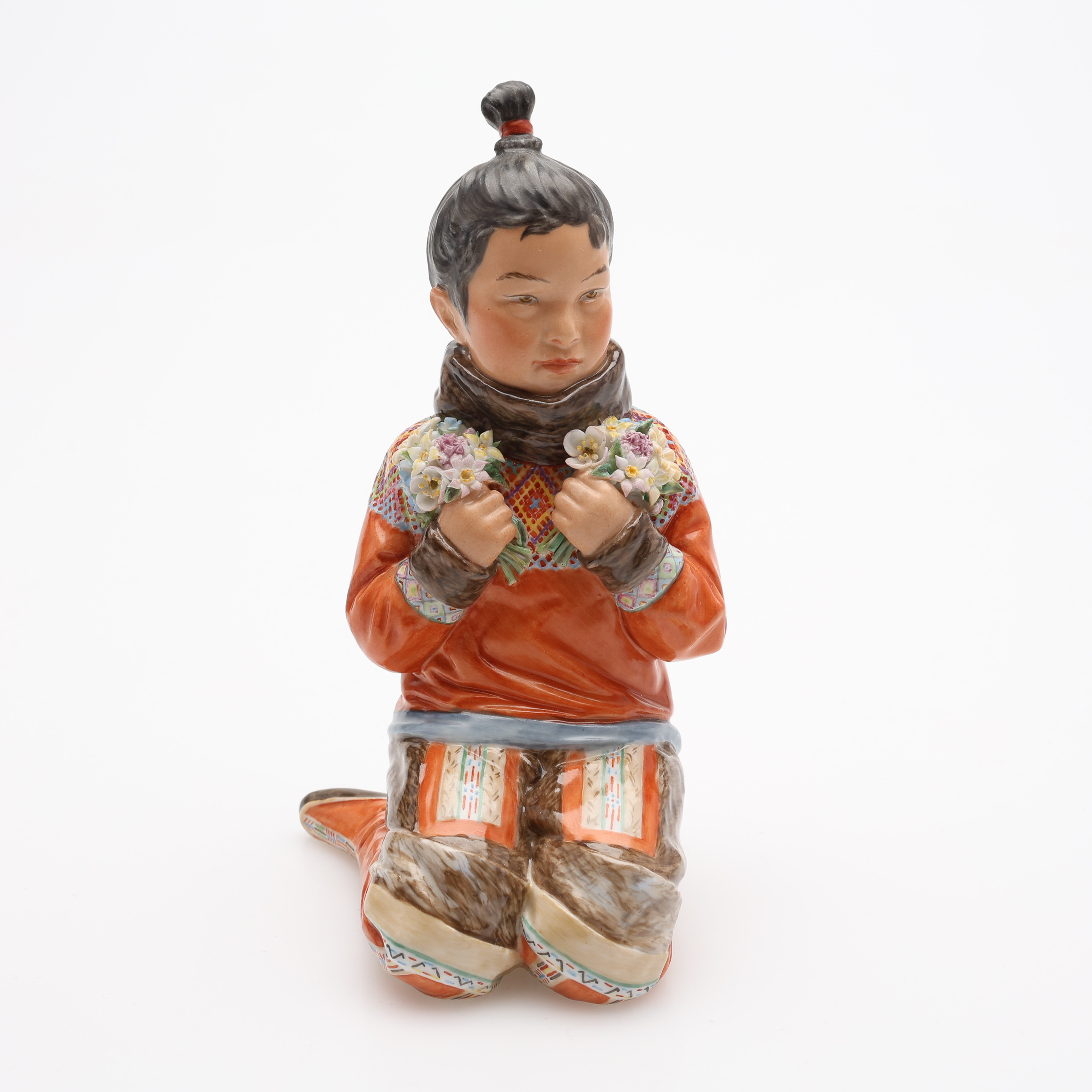 CARL MARTIN-HANSEN. FIGURIN, PORSLIN, MODELLNUMMER 12415, ROYAL COPENHAGEN, DANMARK, 1920-TAL.