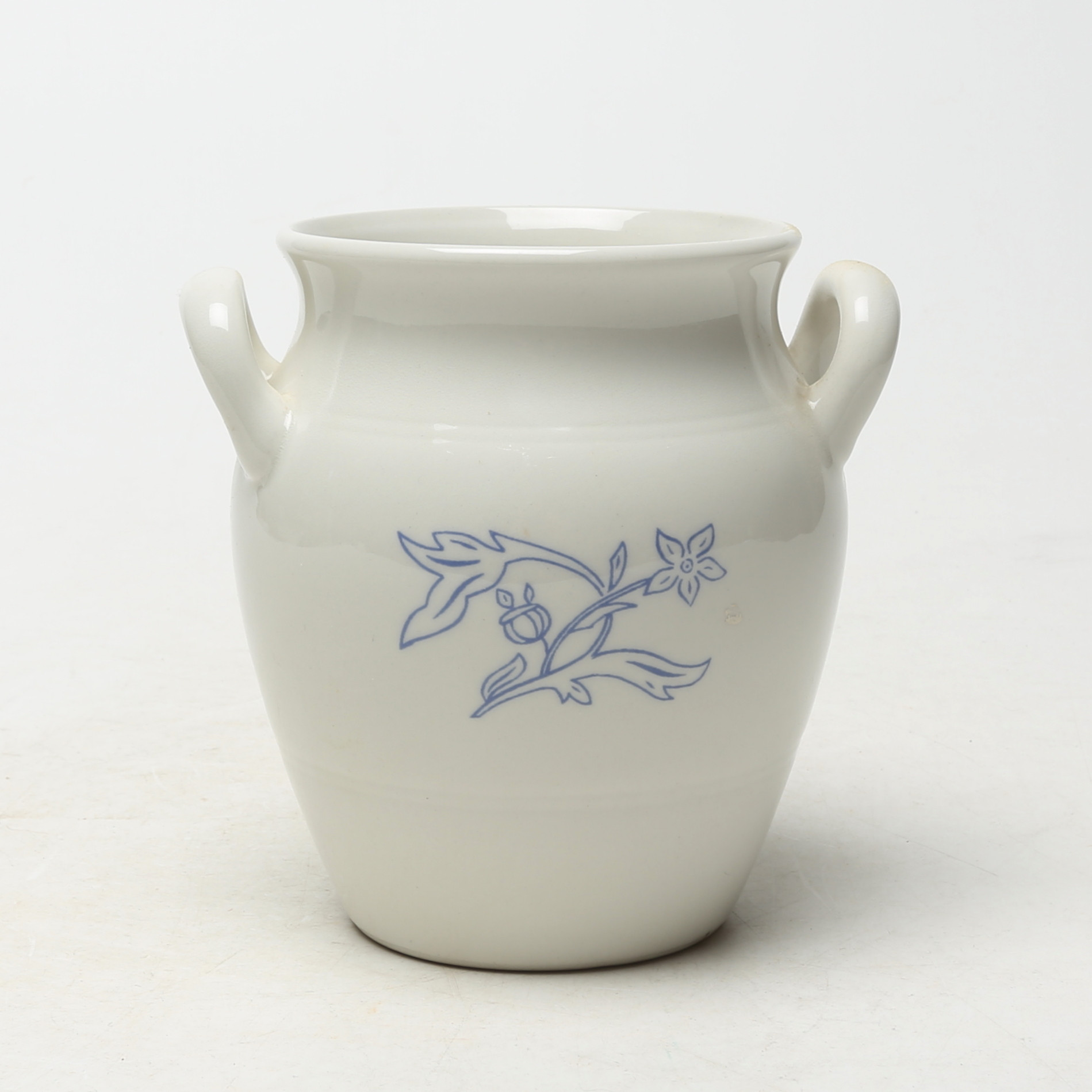 KRUS, keramik, blåvitt, Gustavsberg, tillverkat för Skansen, 1900-tal.