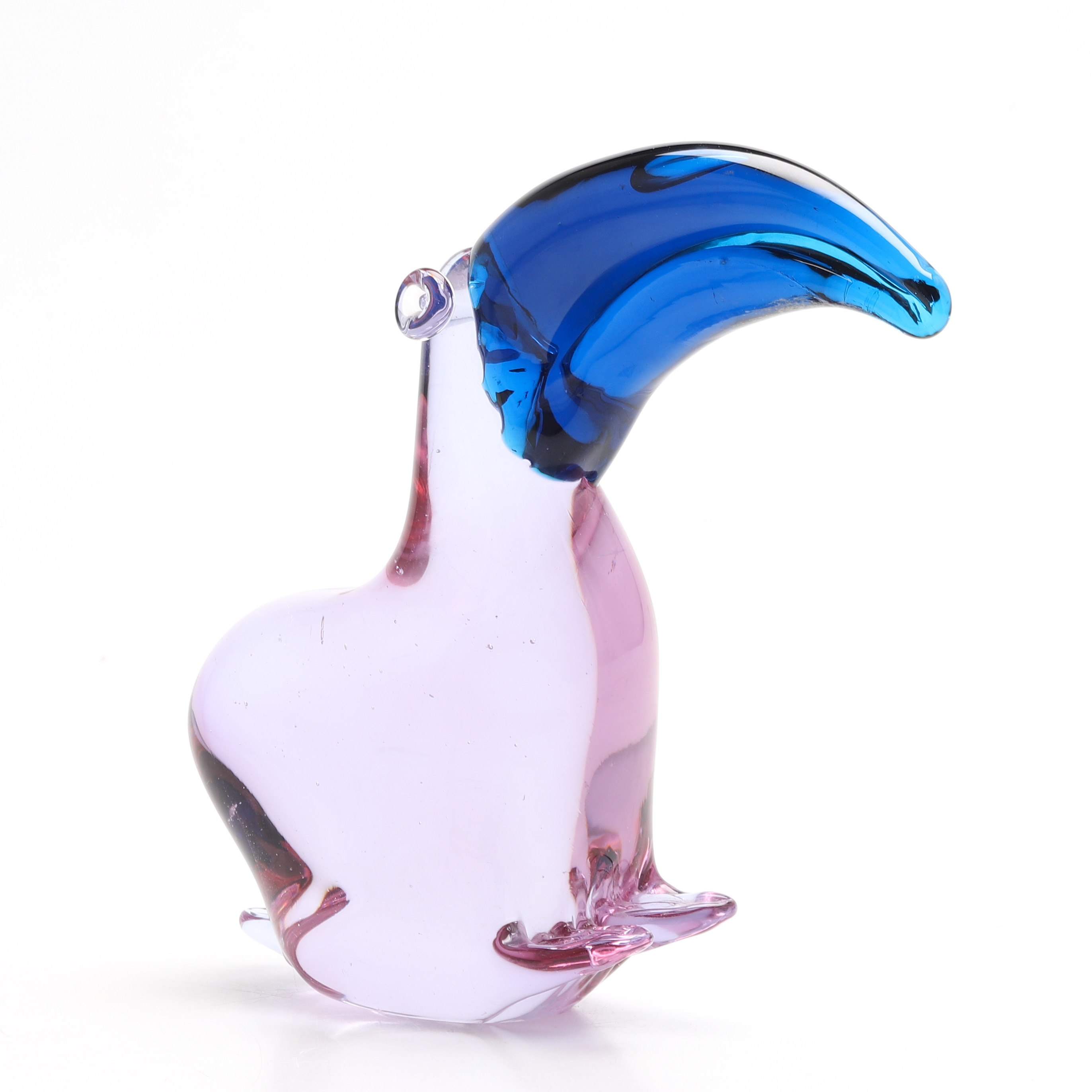 FIGURIN, tukan, glas, Murano, Italien 1900-talets slut.
