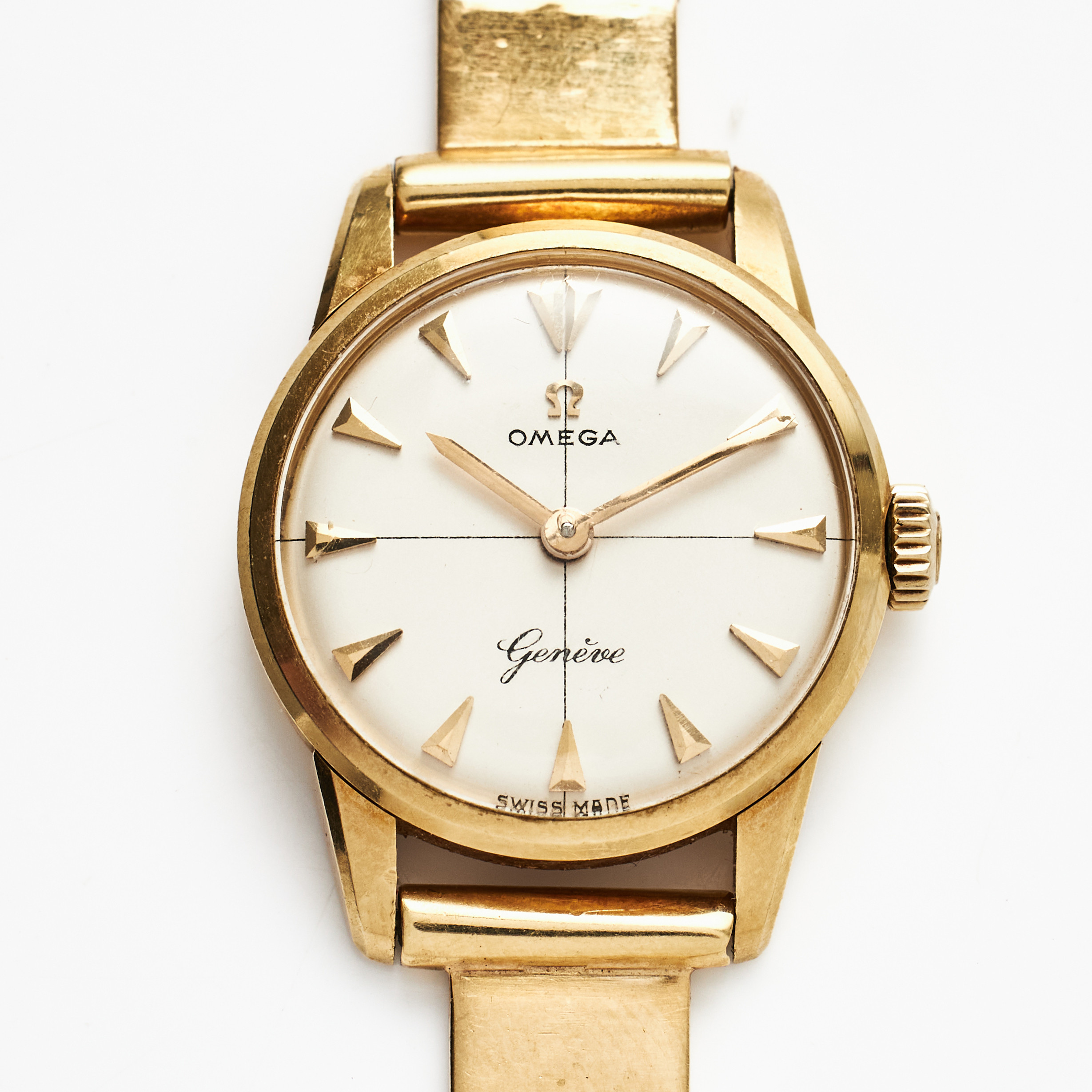 OMEGA, armbandsur, manuell, plexiglas, 1962, armband, 18 k guld, korridormatta, Nordguld, Tor Ahlberg, Stockholm 1963.