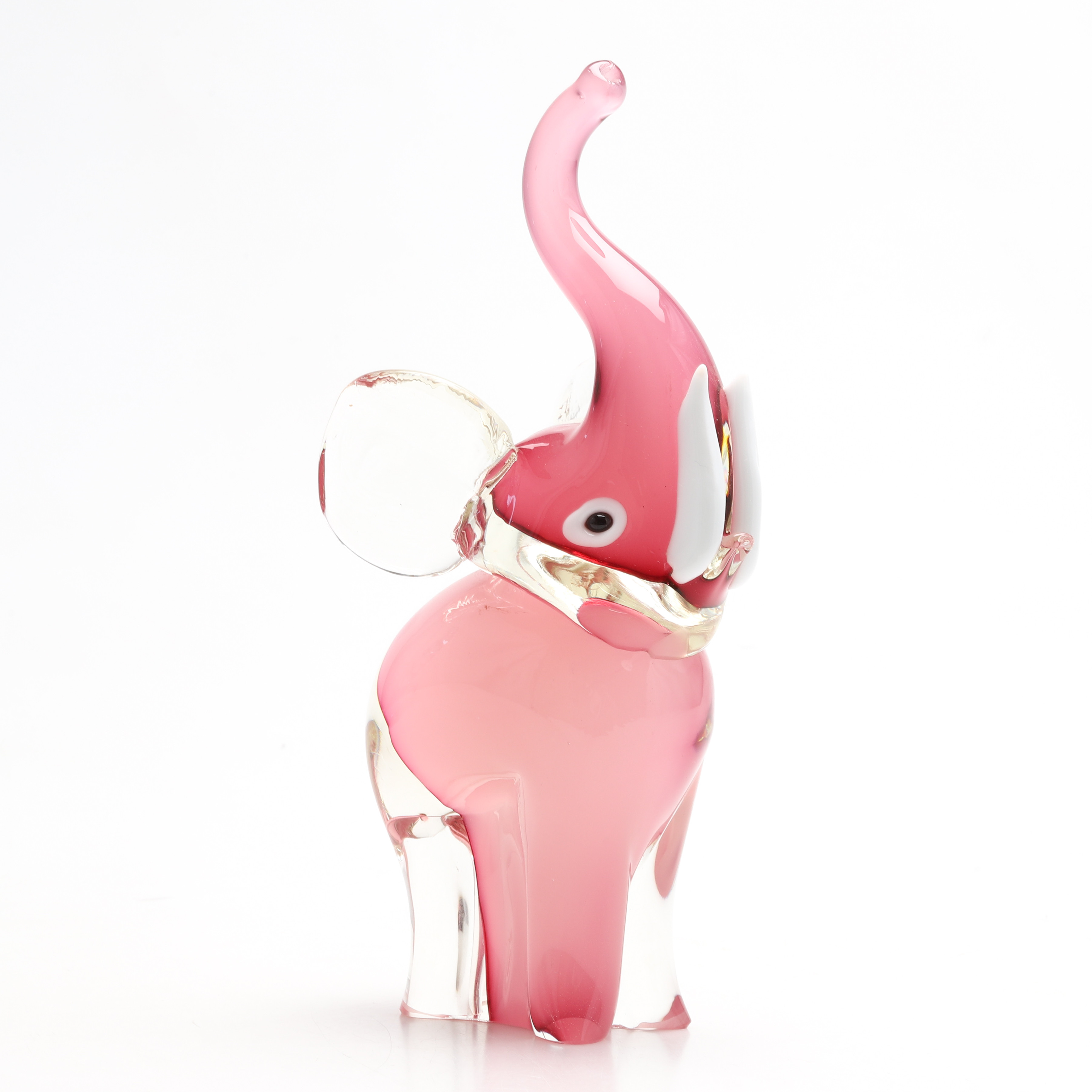 FIGURIN, elefant, glas, Murano, Italien 1900-talets slut.