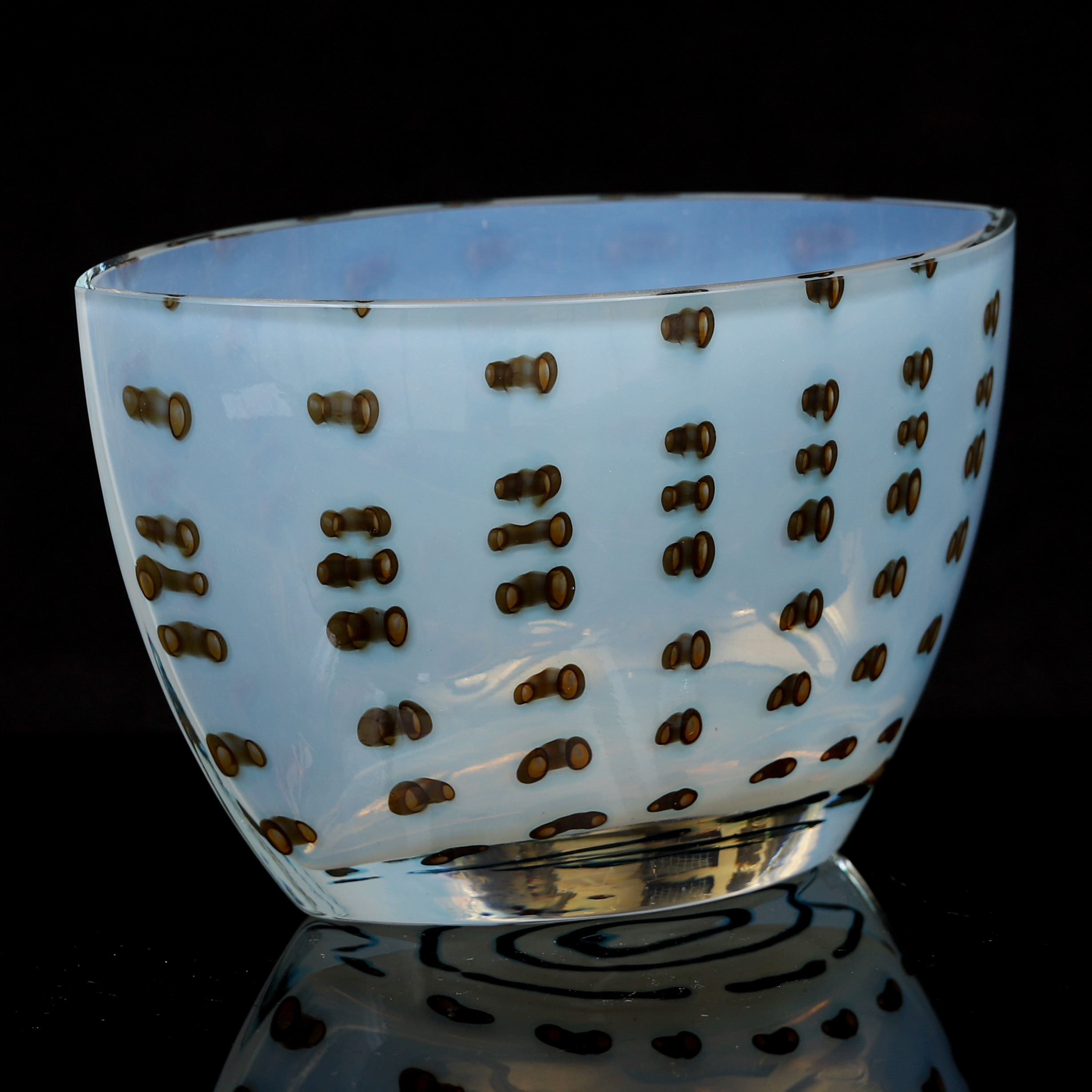 SKÅL, glas, Murano, Italien 1900-talets slut.