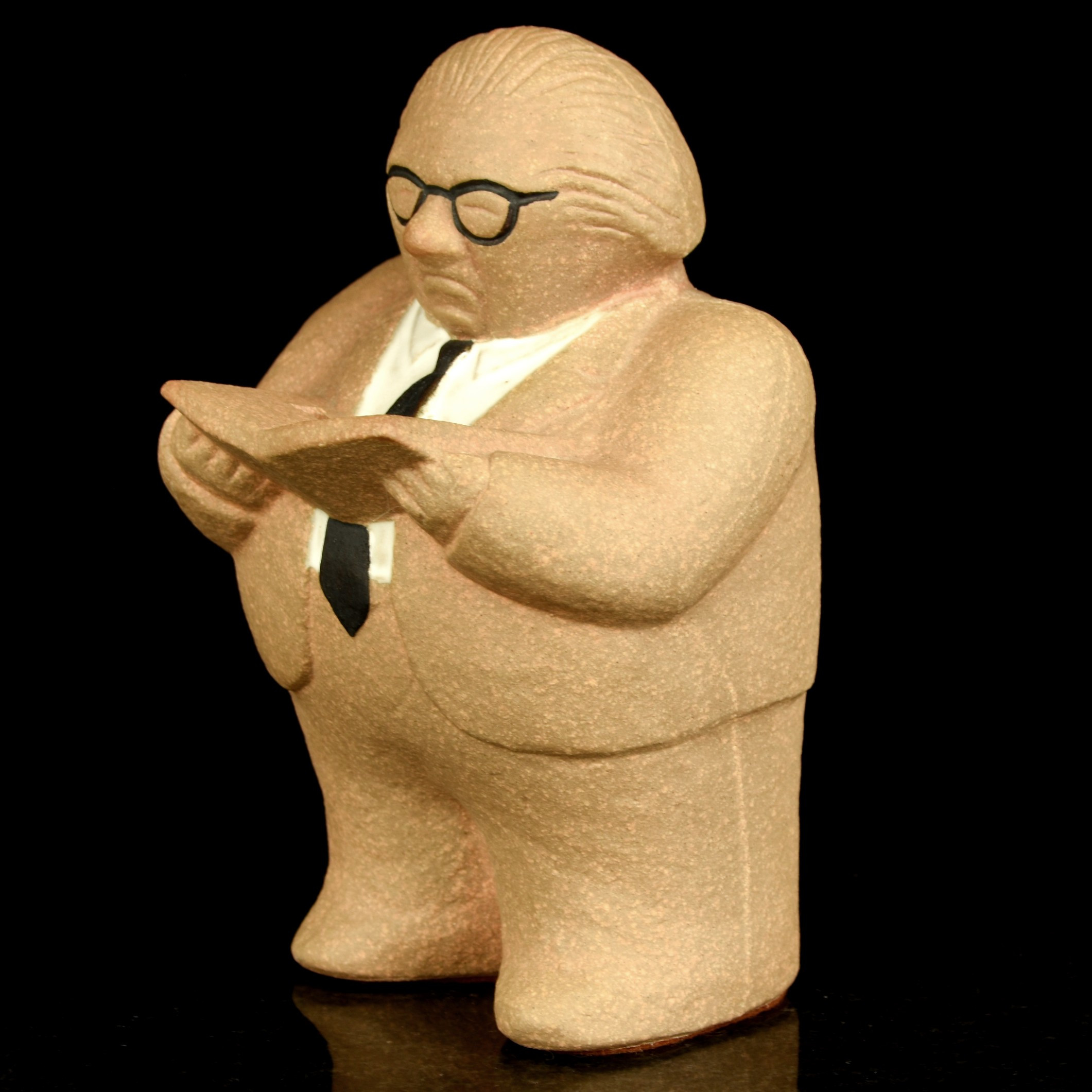 LISA LARSON. Sparbössa, "Gunnar Sträng", stengods, Gustavsberg.
