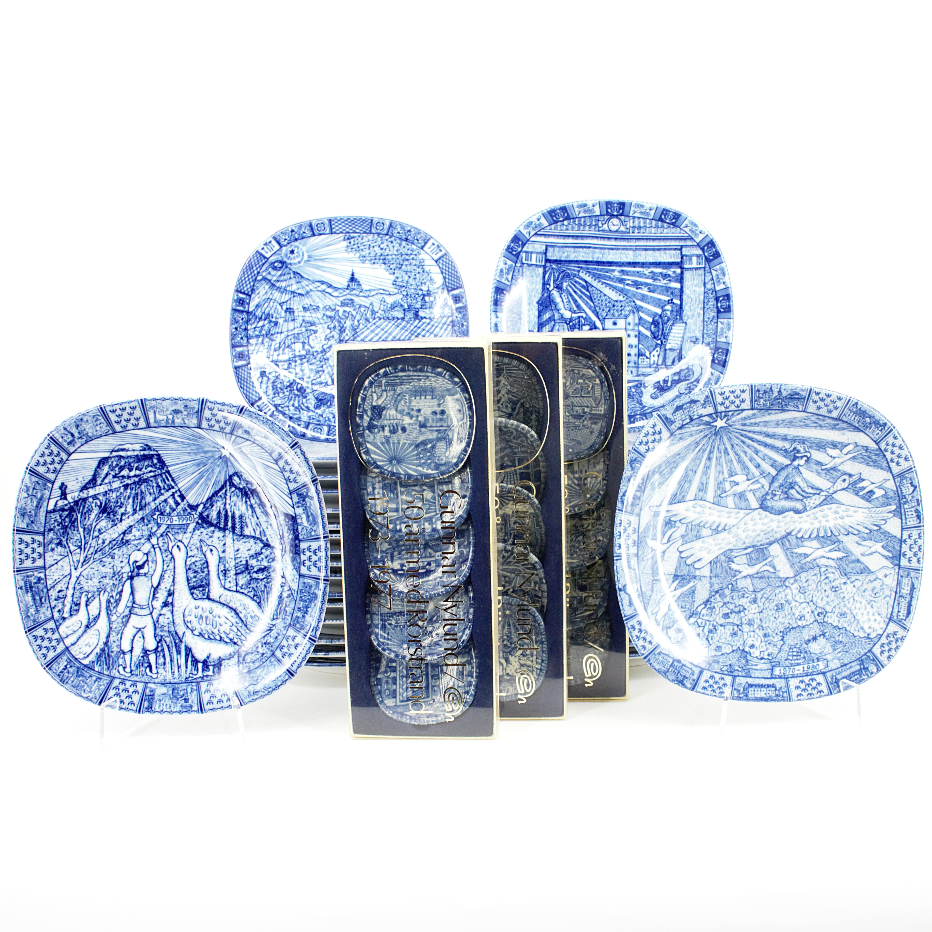 SAMLARTALLRIKAR, 32 + 2 + 15 delar, porslin, Rörstrand.