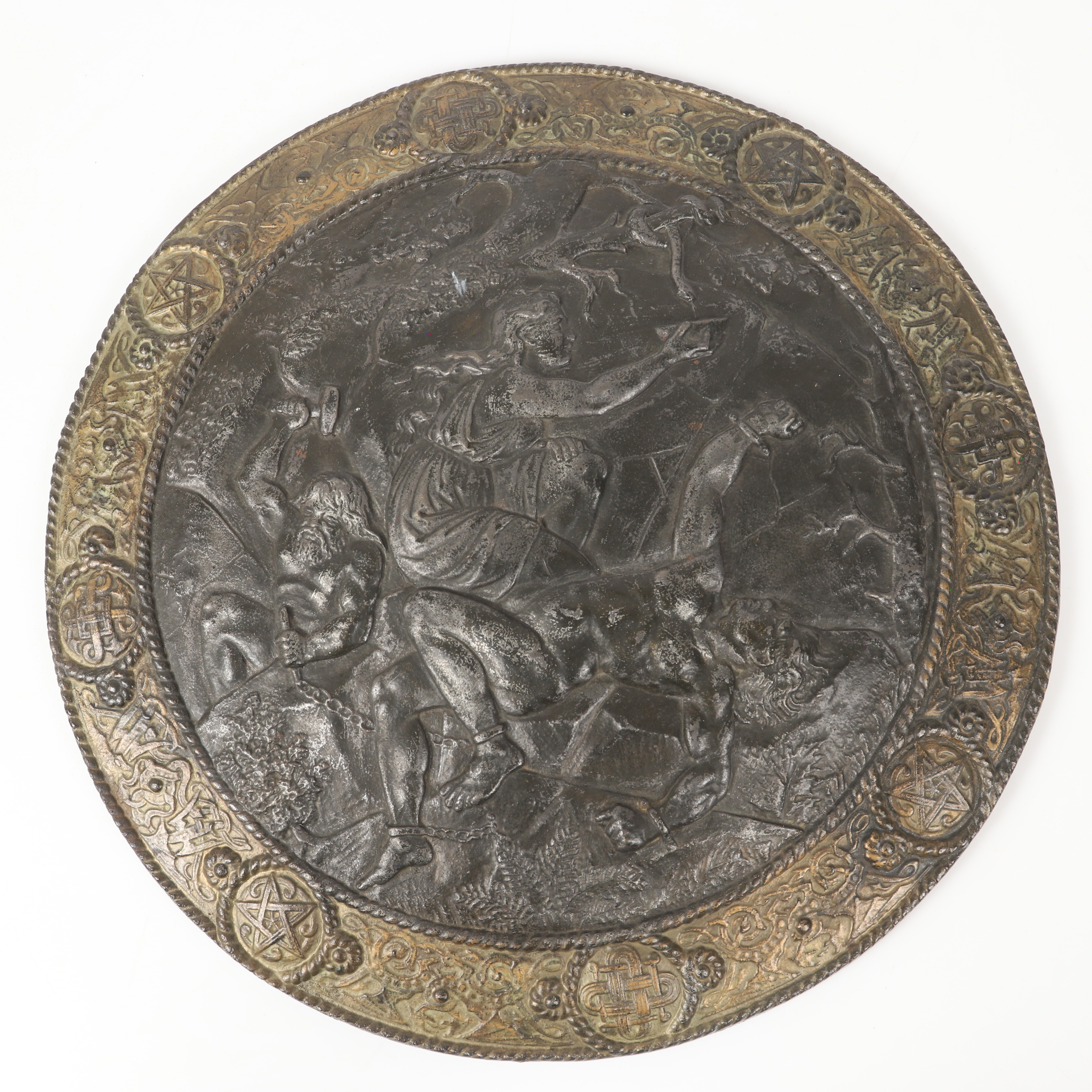 VÄGGSKÖLD, Lokes straff, troligen Bolinder, gjutjärn, 1800-talets senare del.