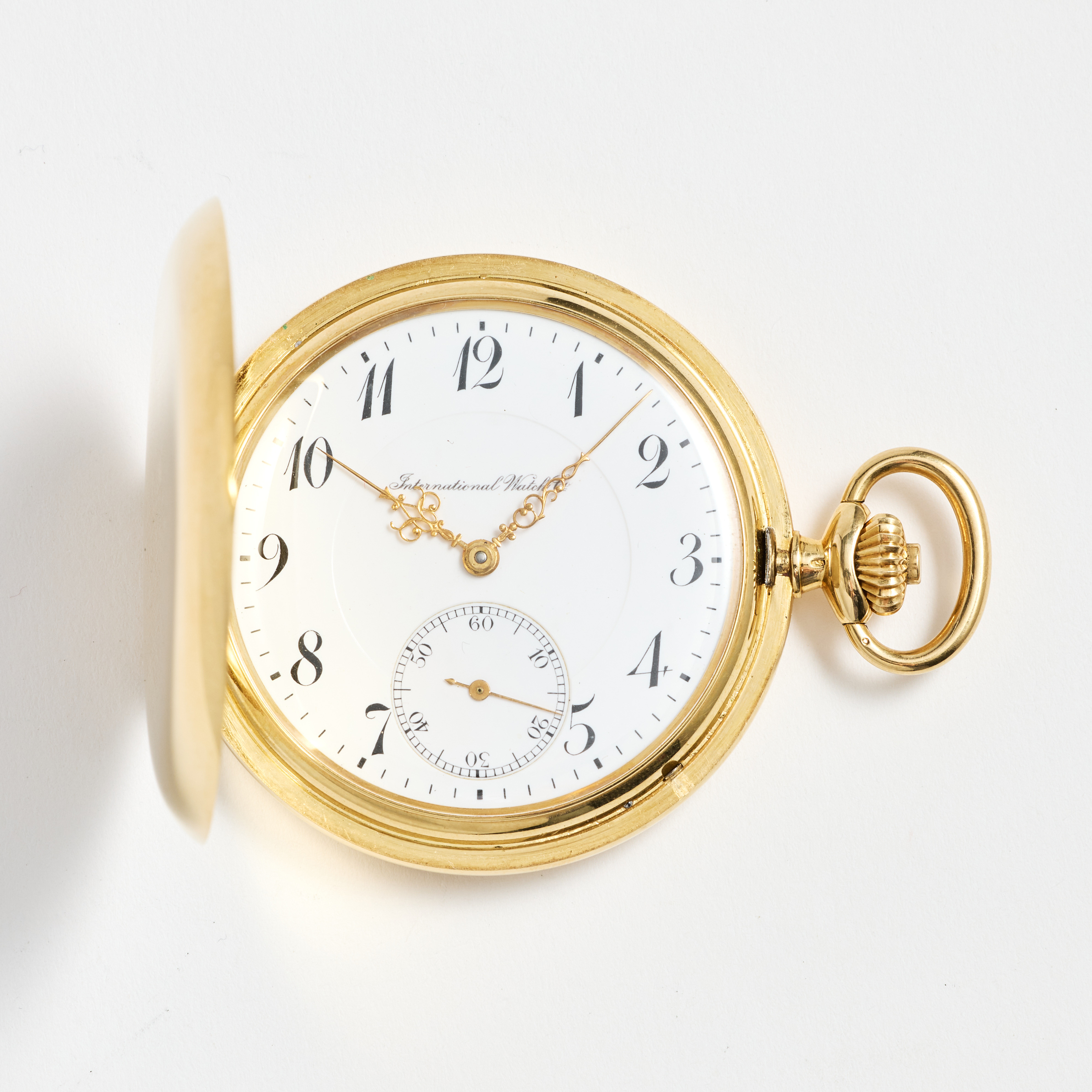 IWC, fickur, 51,5 mm, savonett, 18K guld, ca 1918.