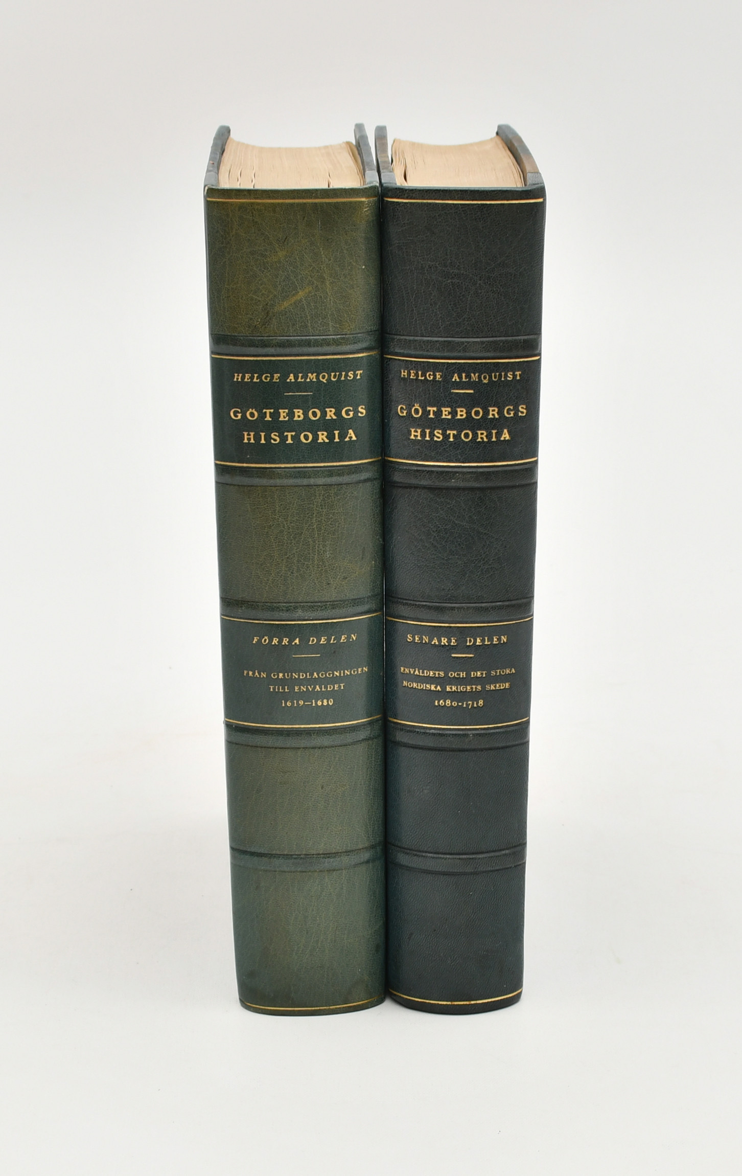 Göteborgs historia I-II av Helge Almquist. 2 Volymer.