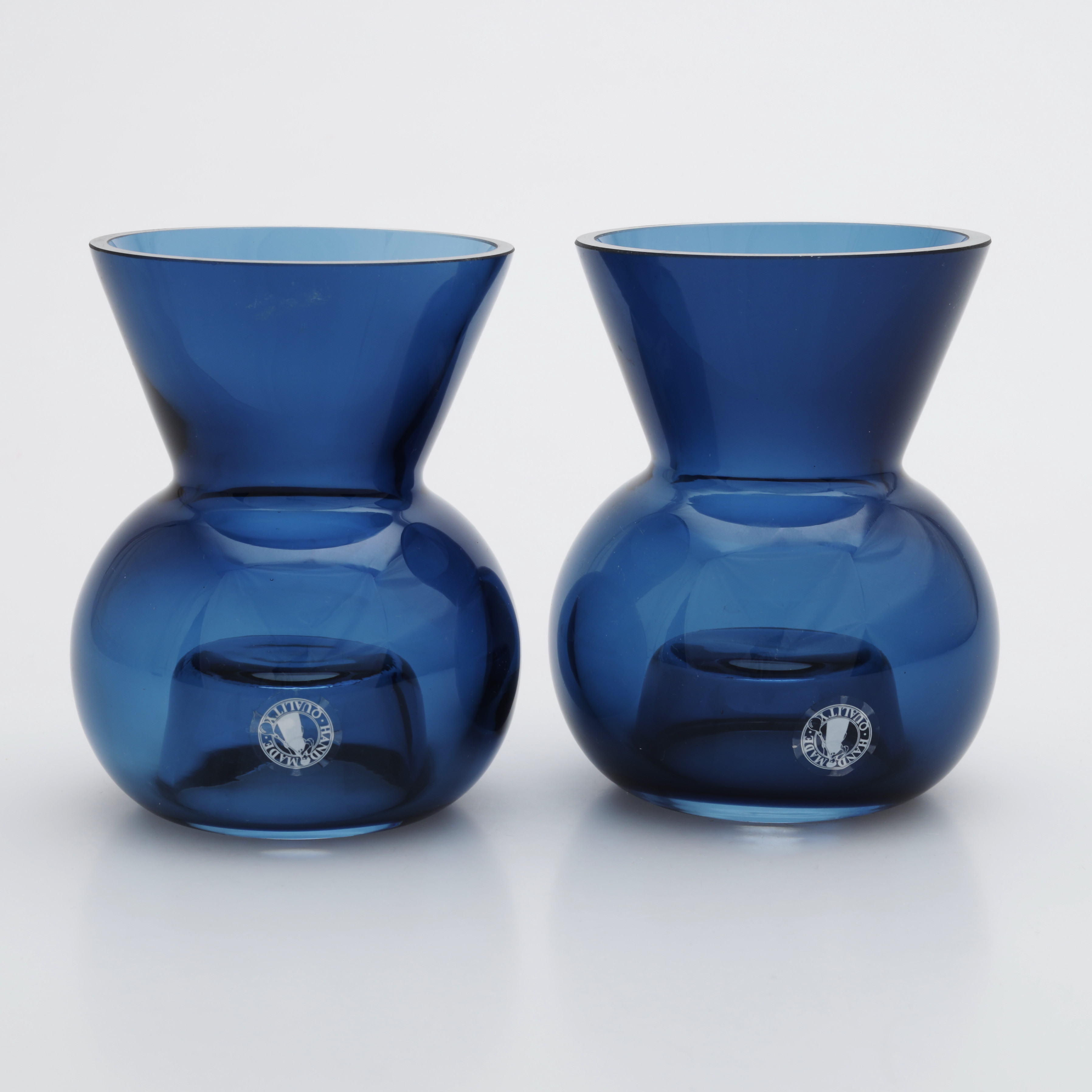 LJUSSTAKAR, ett par, glas , Ikea Stockholm, 2000-tal.