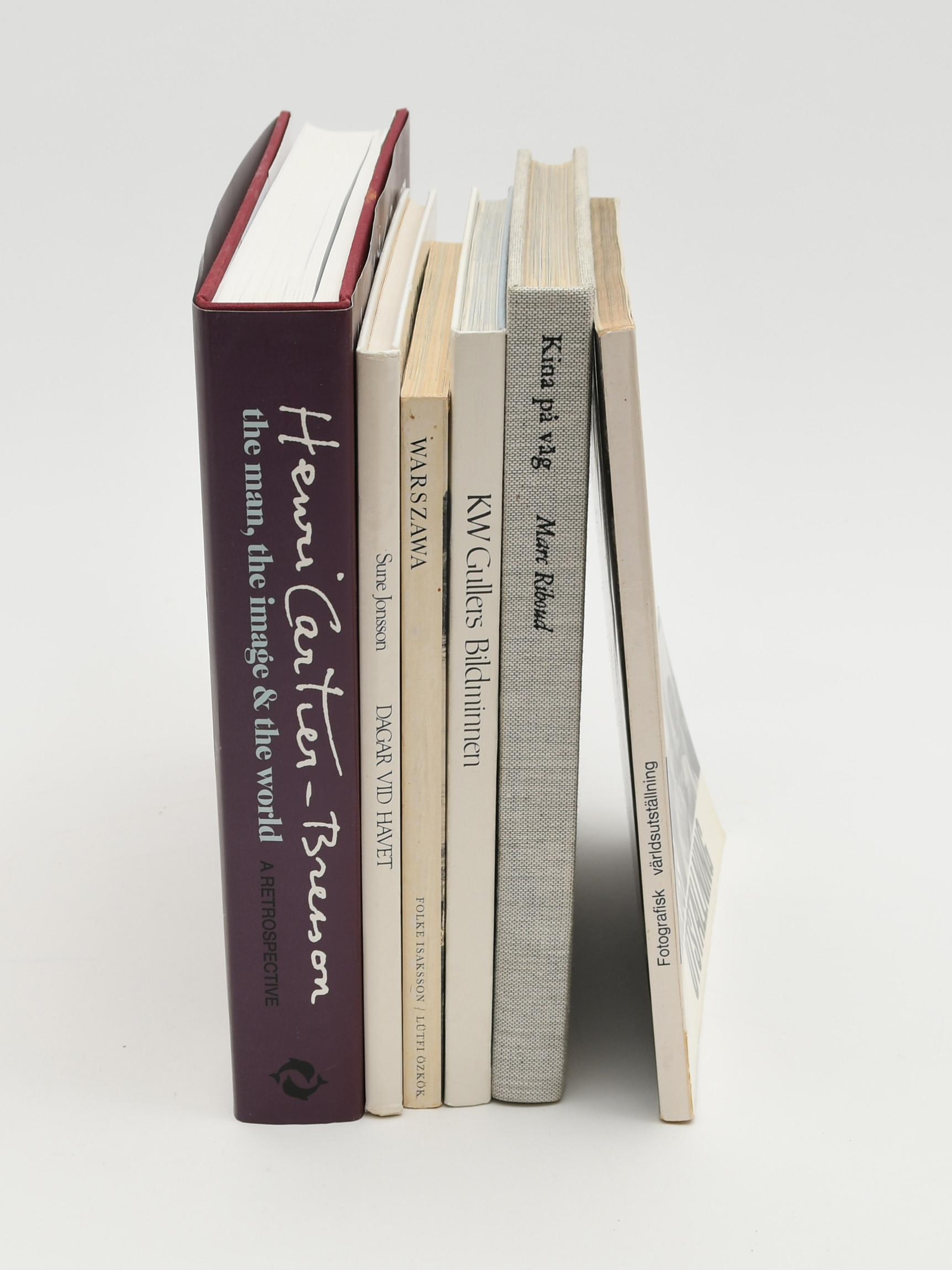 Böcker 6 volymer bildminnen och fotografi.