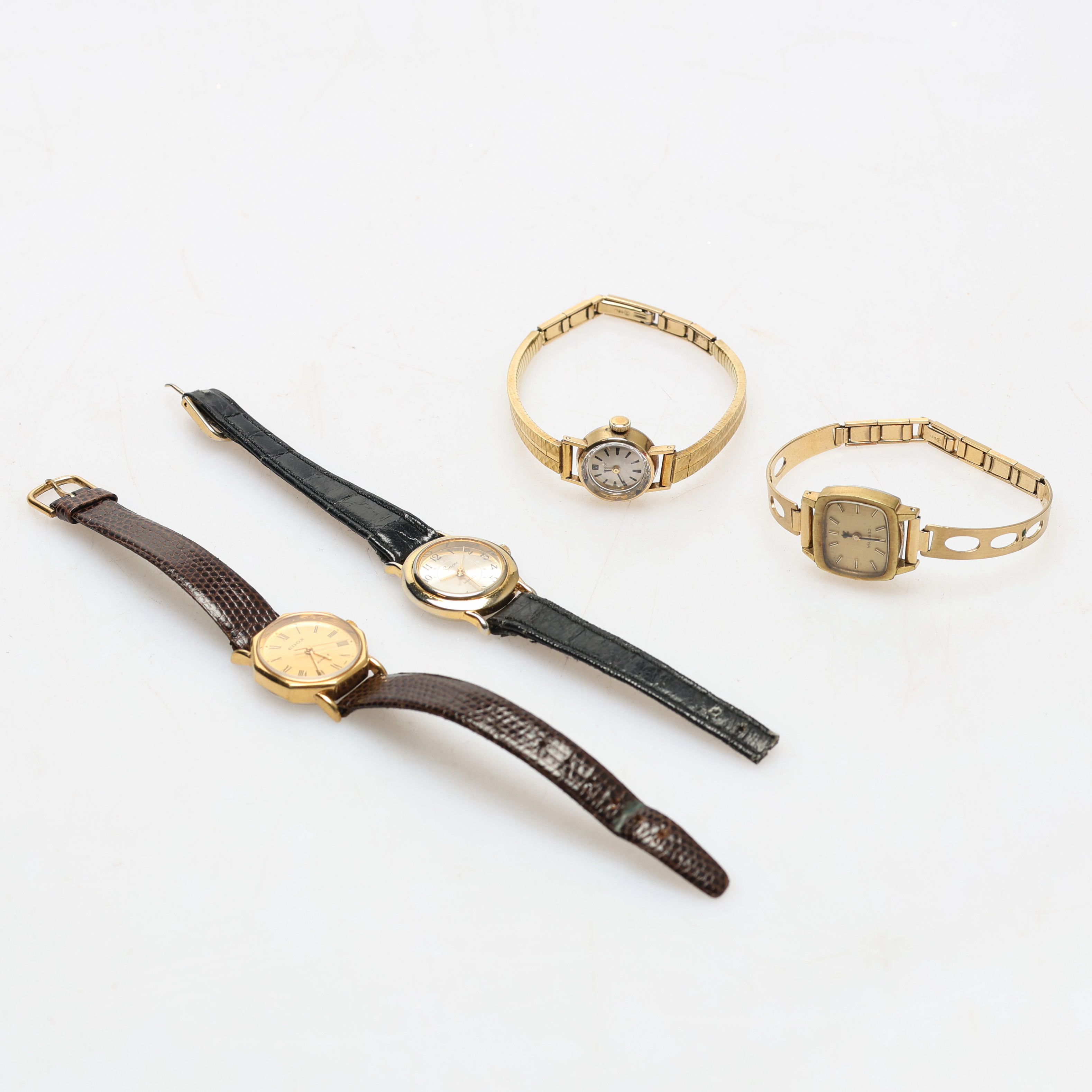 DAMARMBANDSUR, 4 st, Certina,Edox,Tissot, Simone.