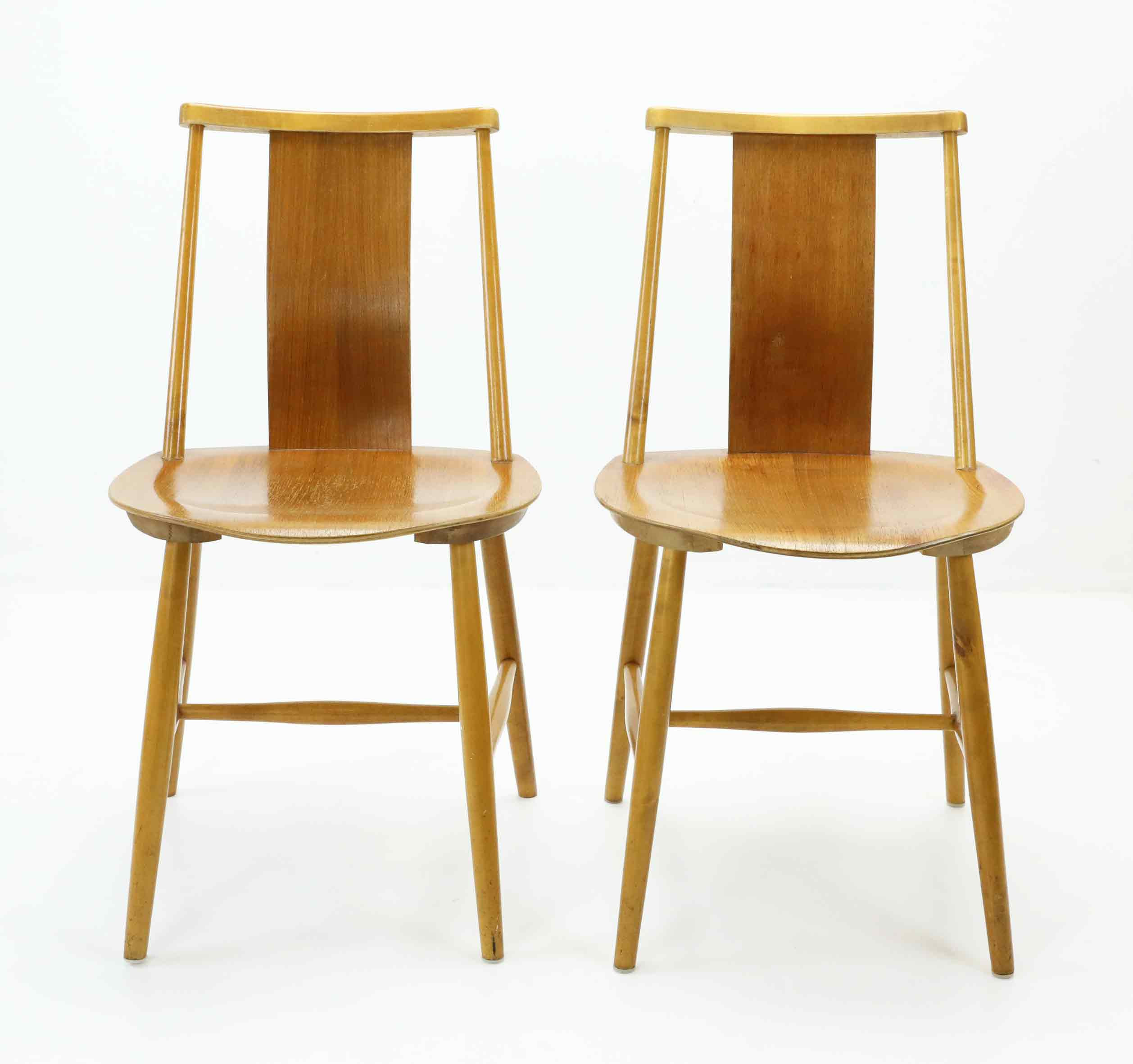 STOLAR, 1 par, "Tallåsenstolen", Jan Hallberg, AB Tallåsen, 1960-tal.