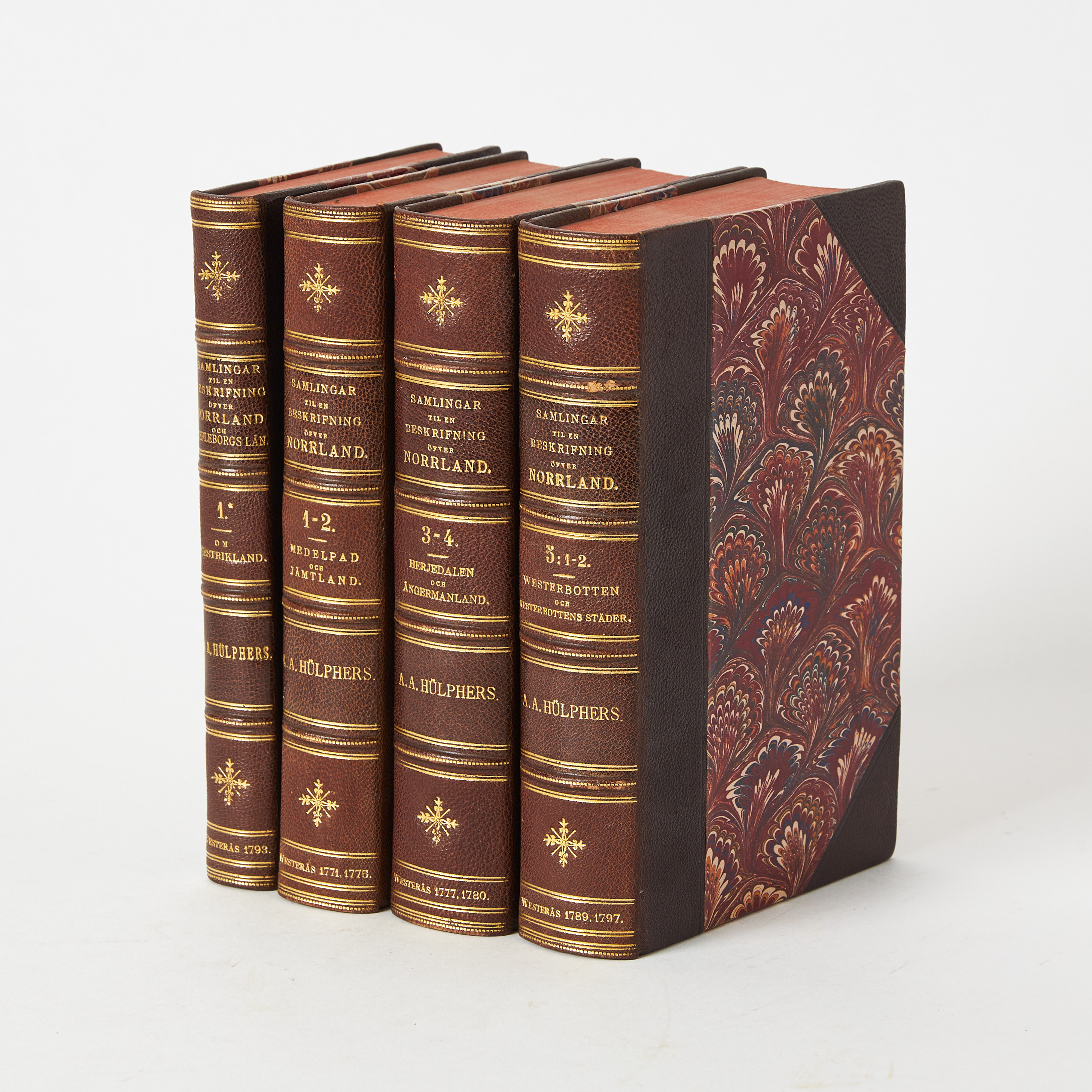HÜLPHERS KLASSISKA NORRLANDSBESKRIVNING. 4 VOL.