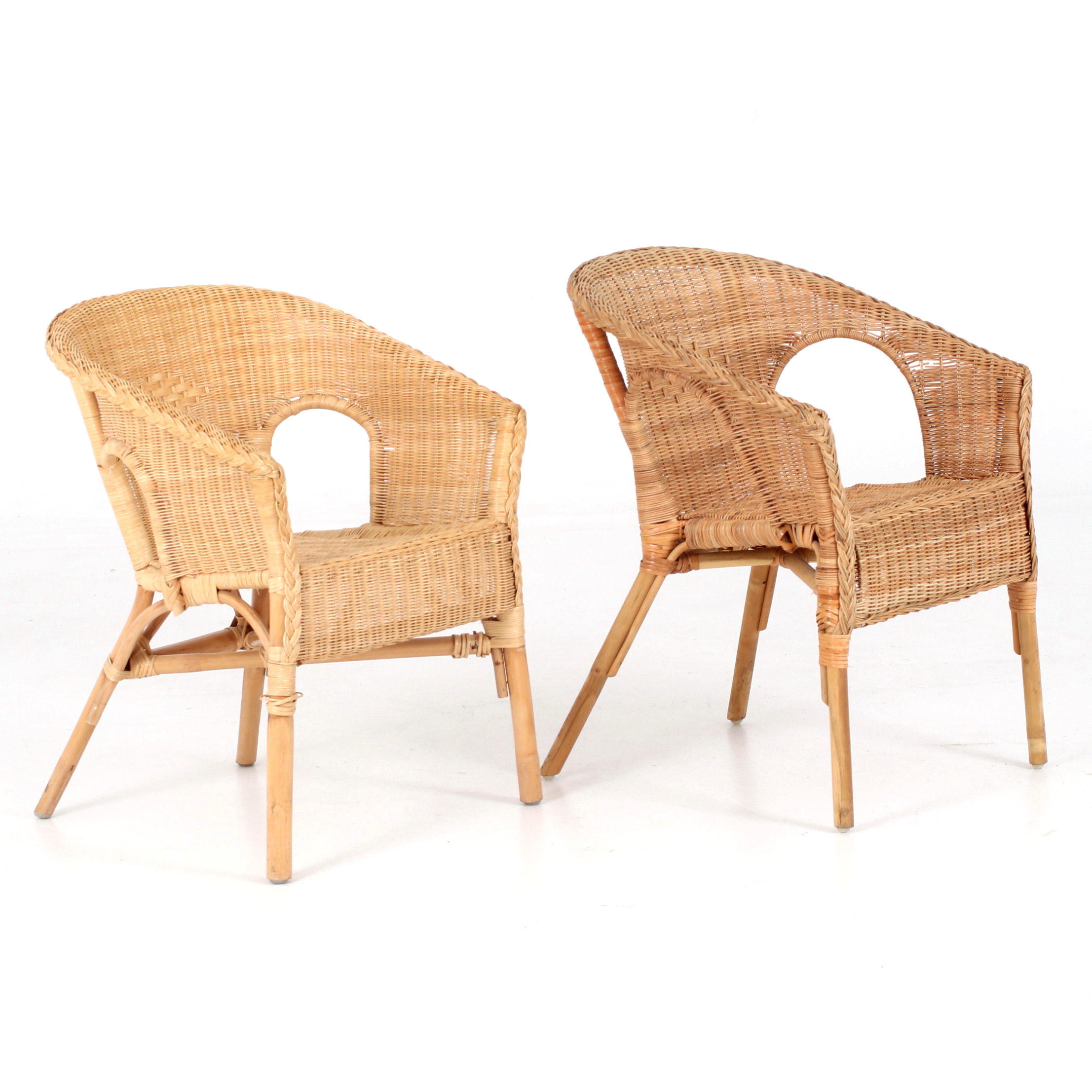 KORGSTOLAR, 2 st, rotting, "Agen", Ikea, 1900-talets senare del.