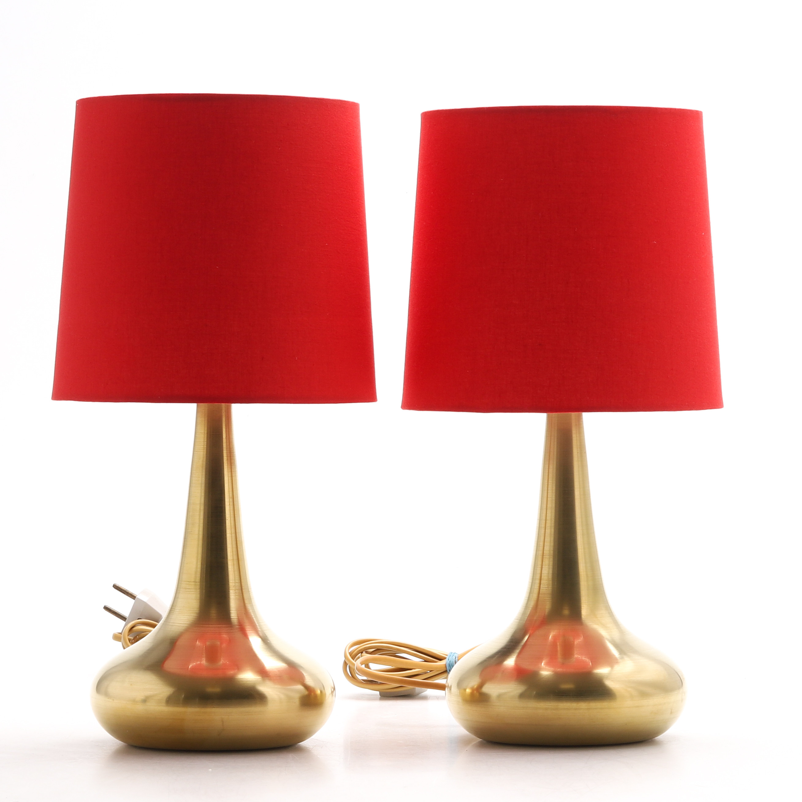 JO HAMMERBORG. BORDSLAMPOR, 1 par, "Orient", mässing, Fog & Mörup, Danmark.