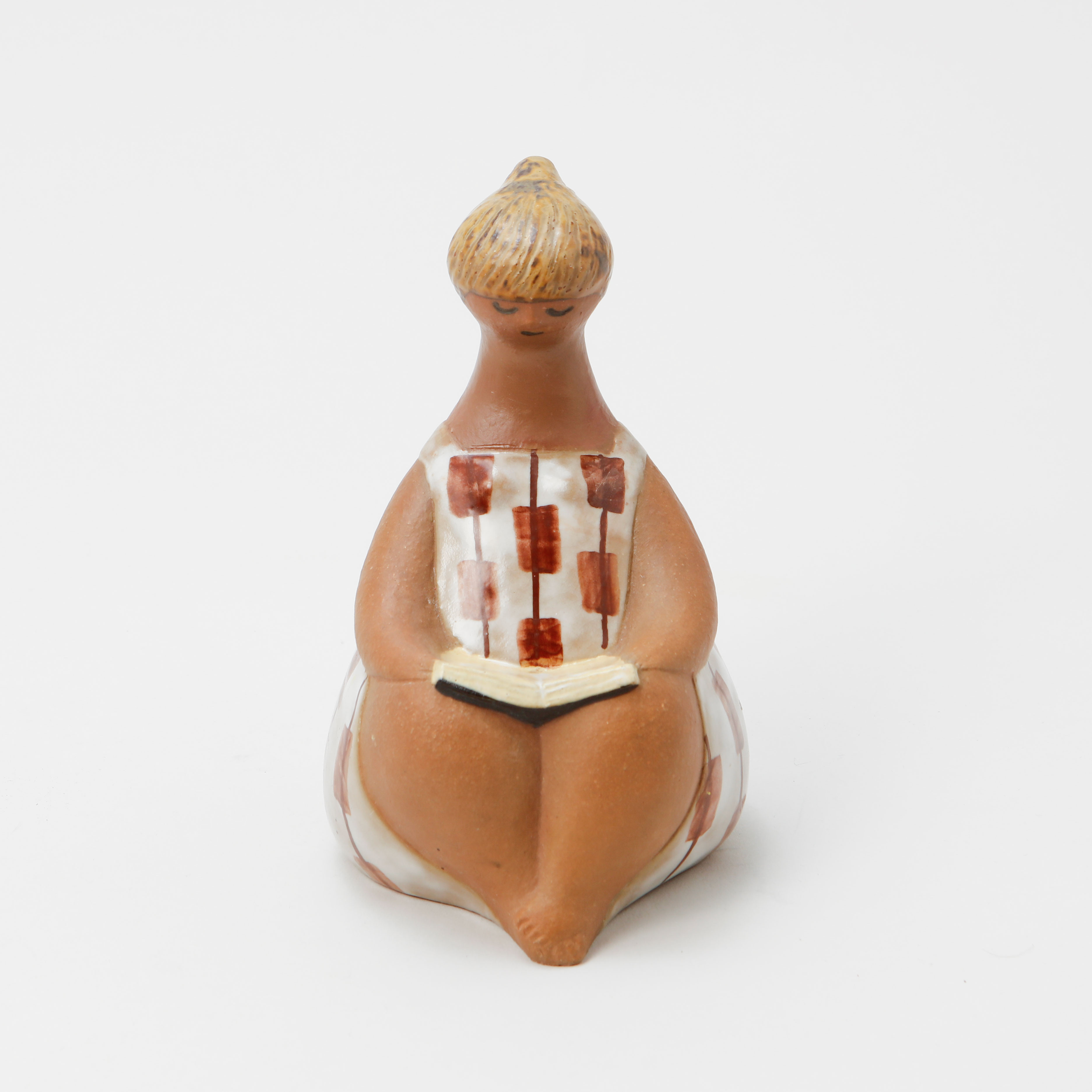 LISA LARSON. Figurin, "Amalia", ur serien "ABC-flickorna", stengods, Gustavsberg.